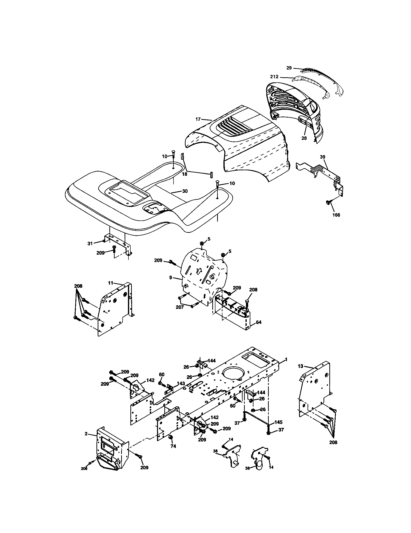 Craftsman 917277251 chassis and enclosures diagram