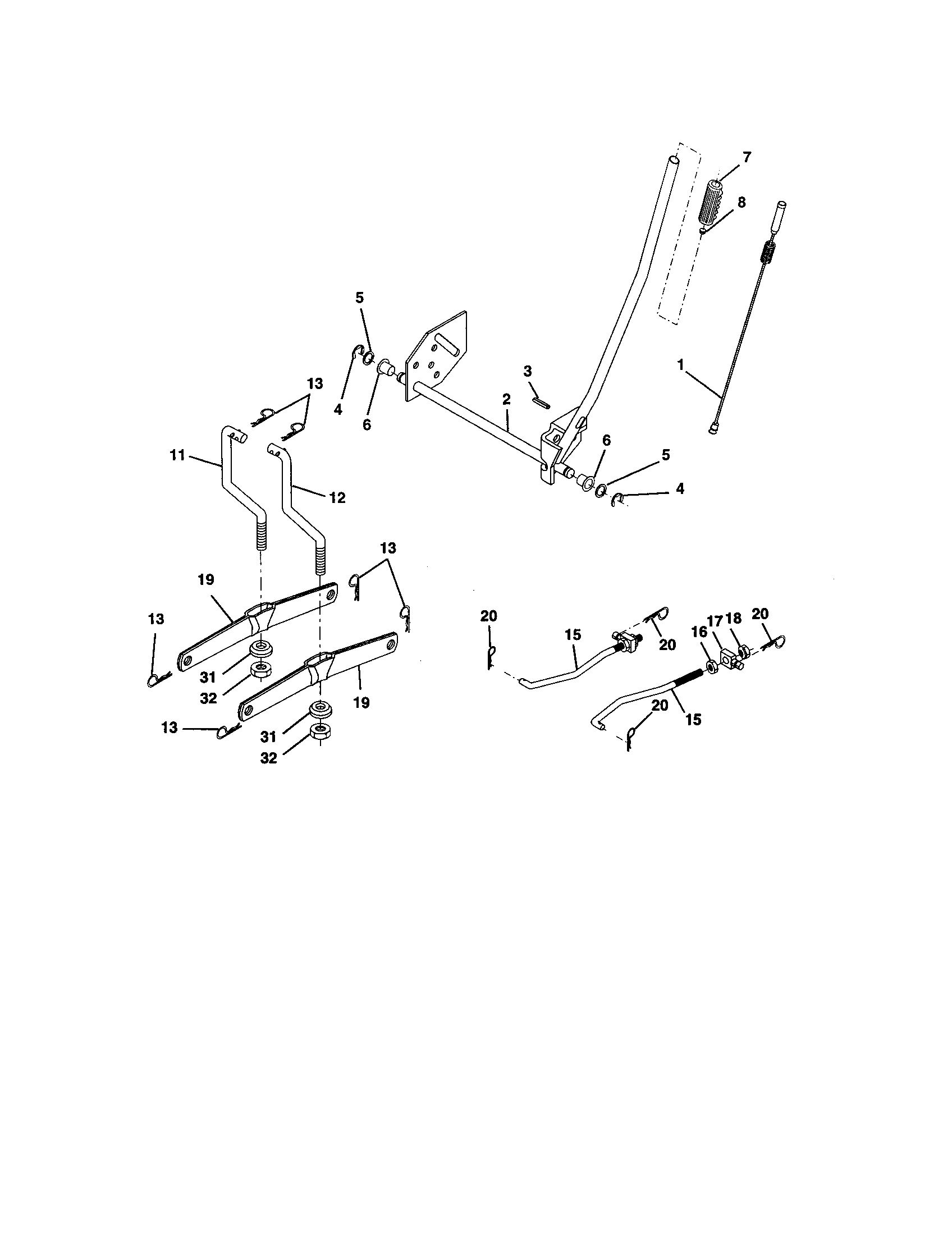 Craftsman 917277251 lift assembly diagram
