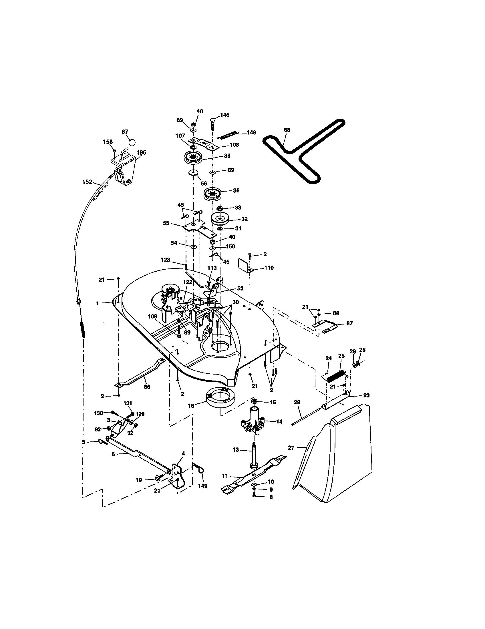 Craftsman 917277251 mower deck diagram