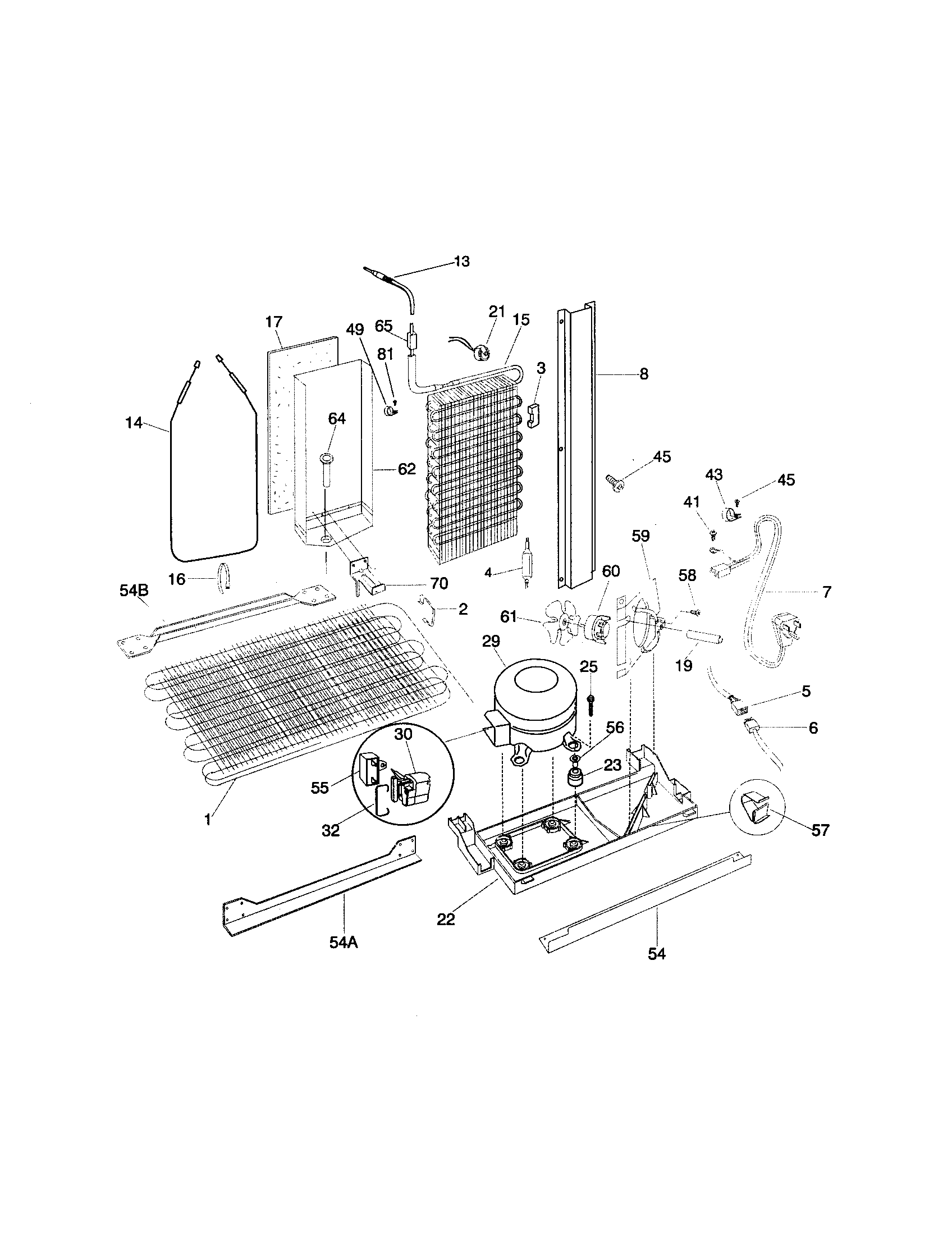 Frigidaire FRS24WSGW5 system diagram