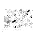 Craftsman 917388880 engine/bag/housing/handle/wheels diagram