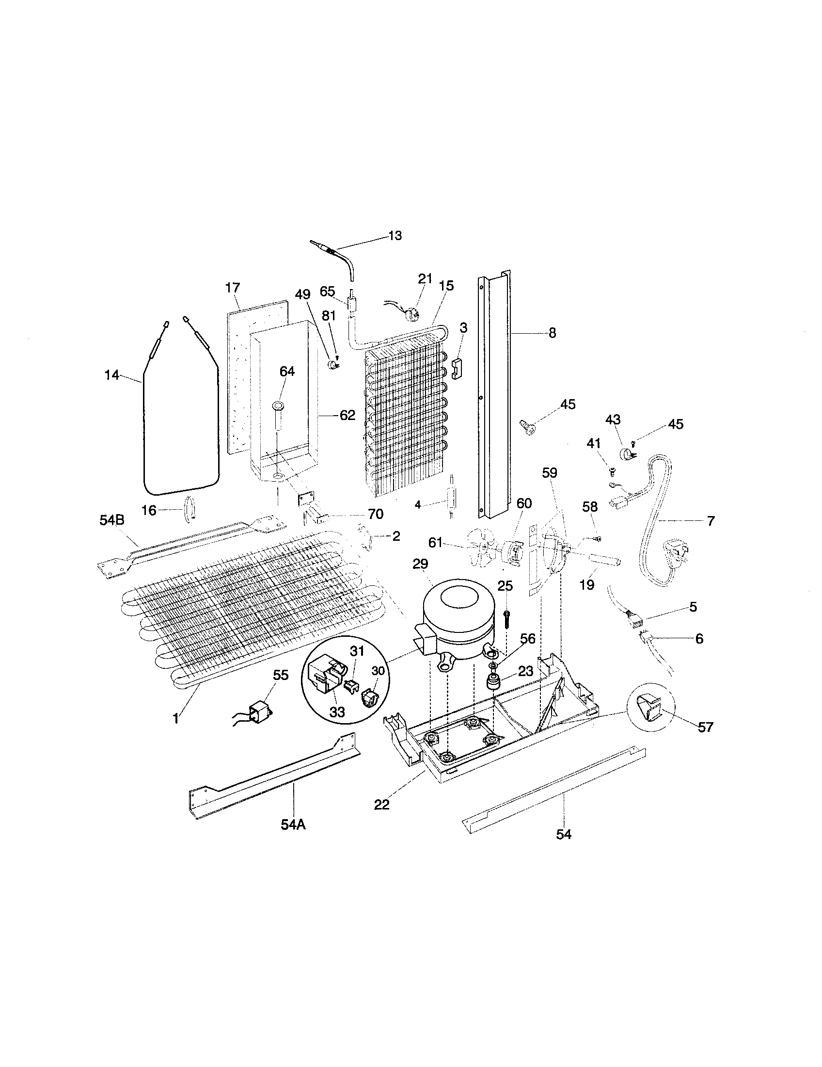 Frigidaire FRS24WSGW4 system diagram