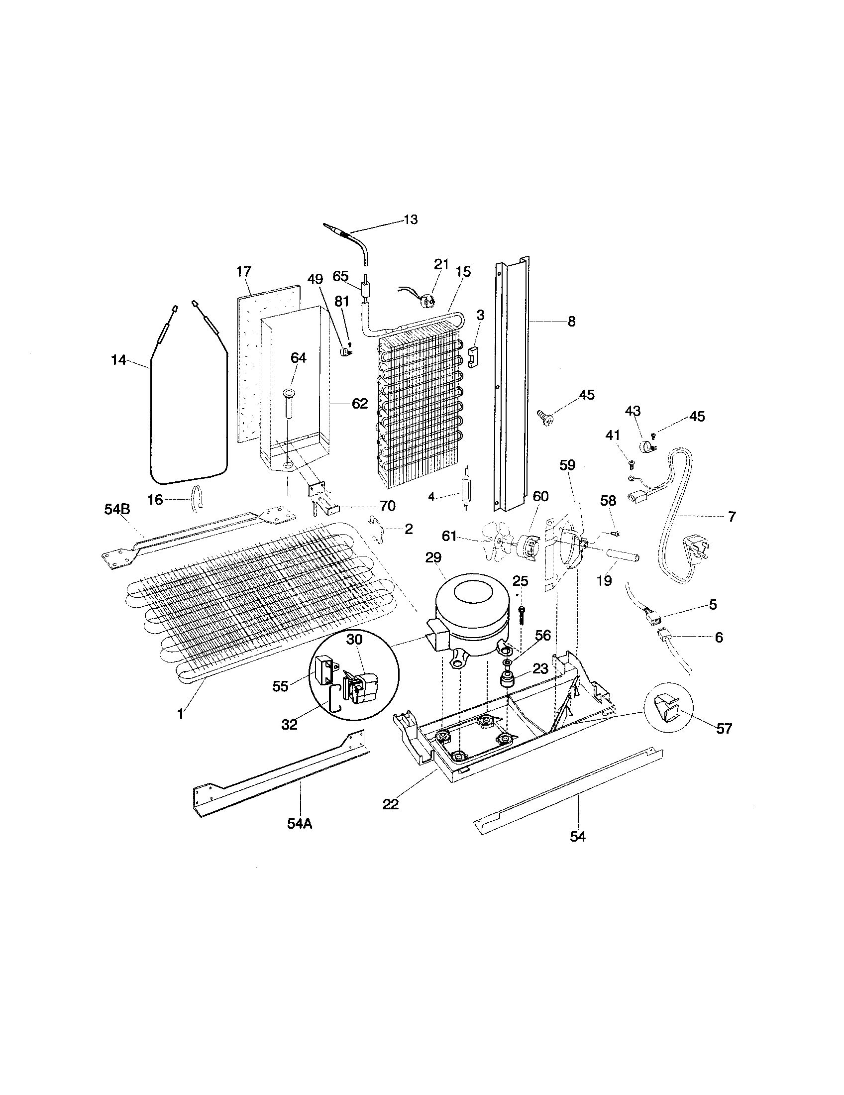 Frigidaire FRS24WSGW3 system diagram