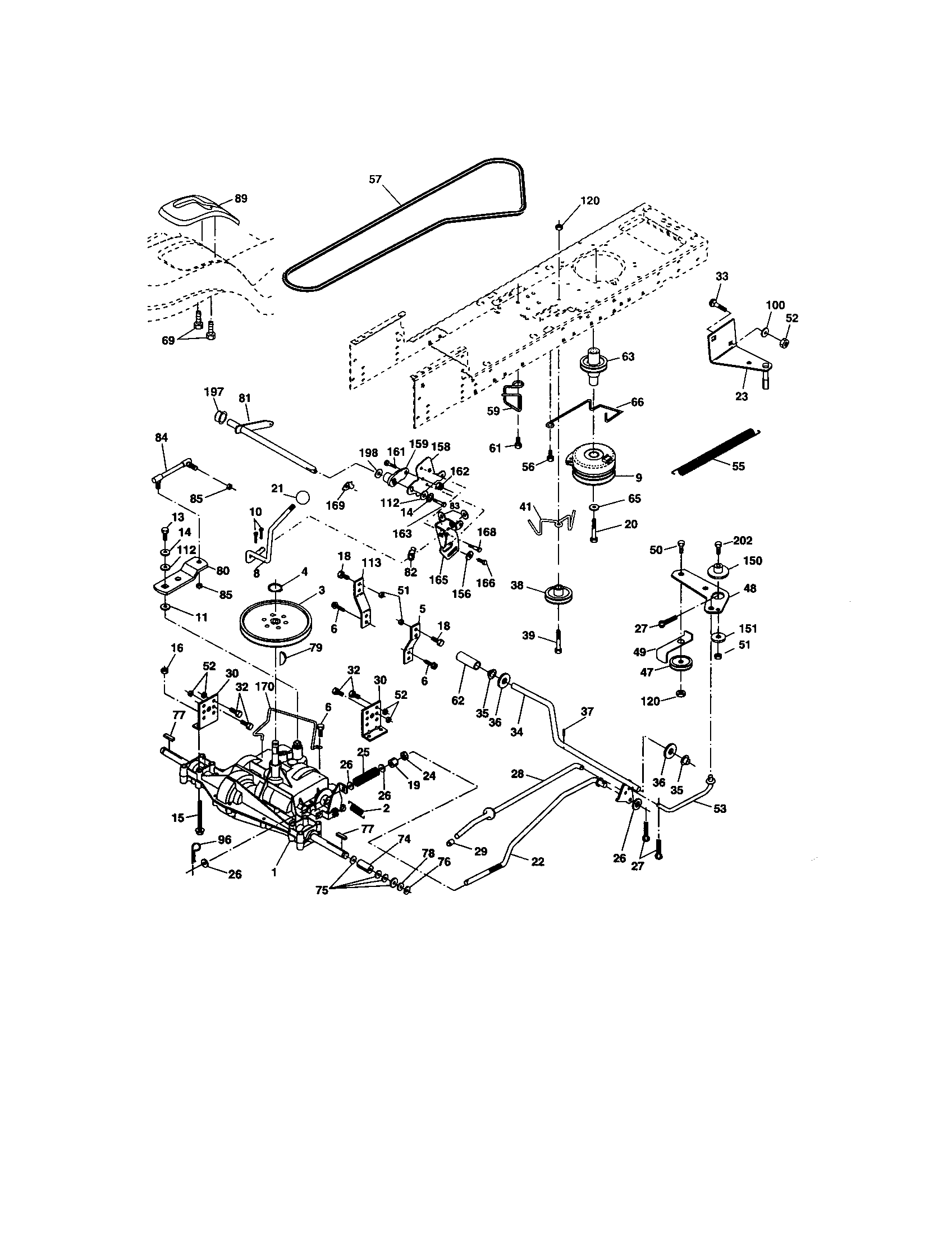 Craftsman 917275630 ground drive diagram