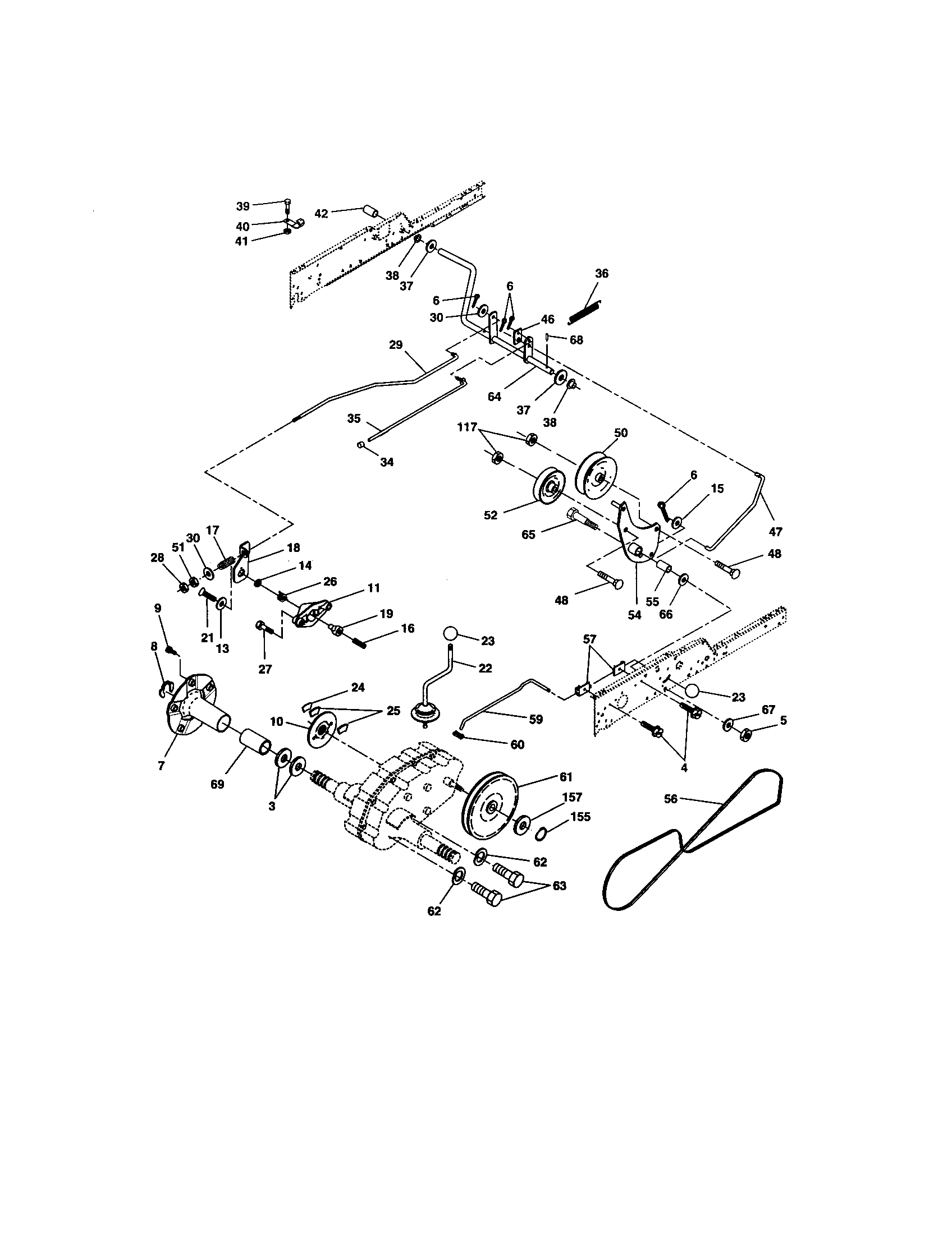 Craftsman 917276230 ground drive diagram