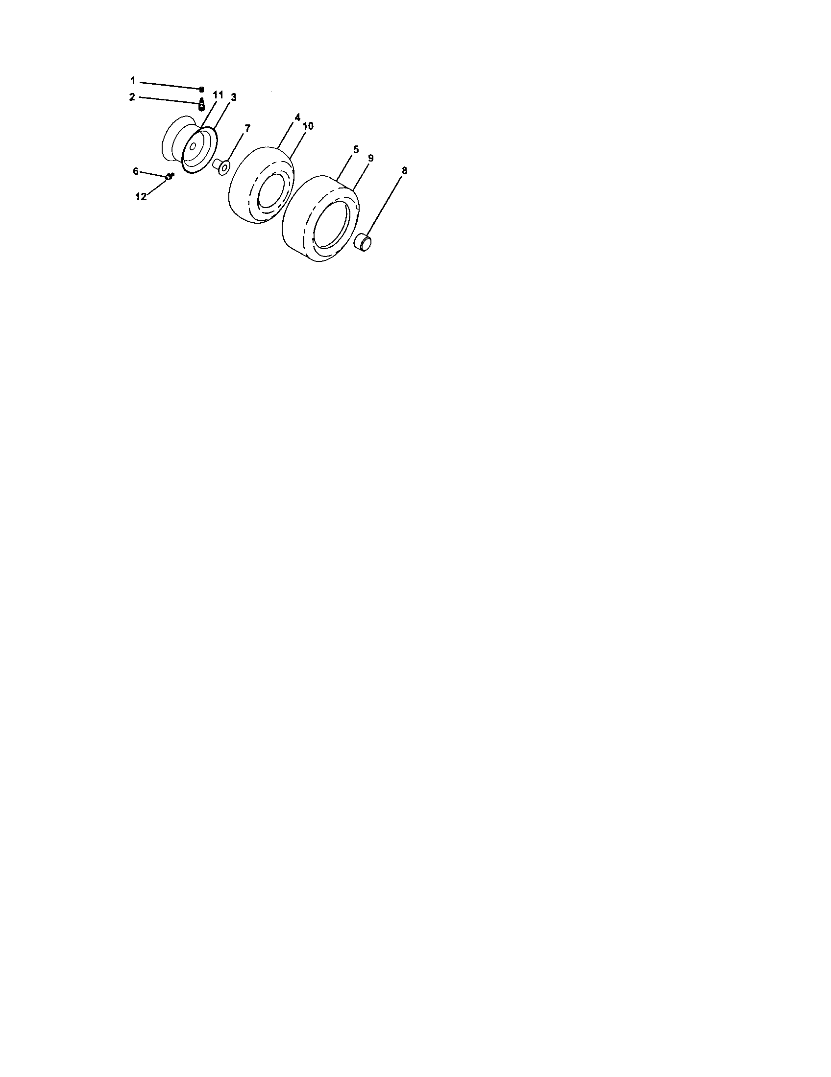 Craftsman 917276230 wheels and tires diagram