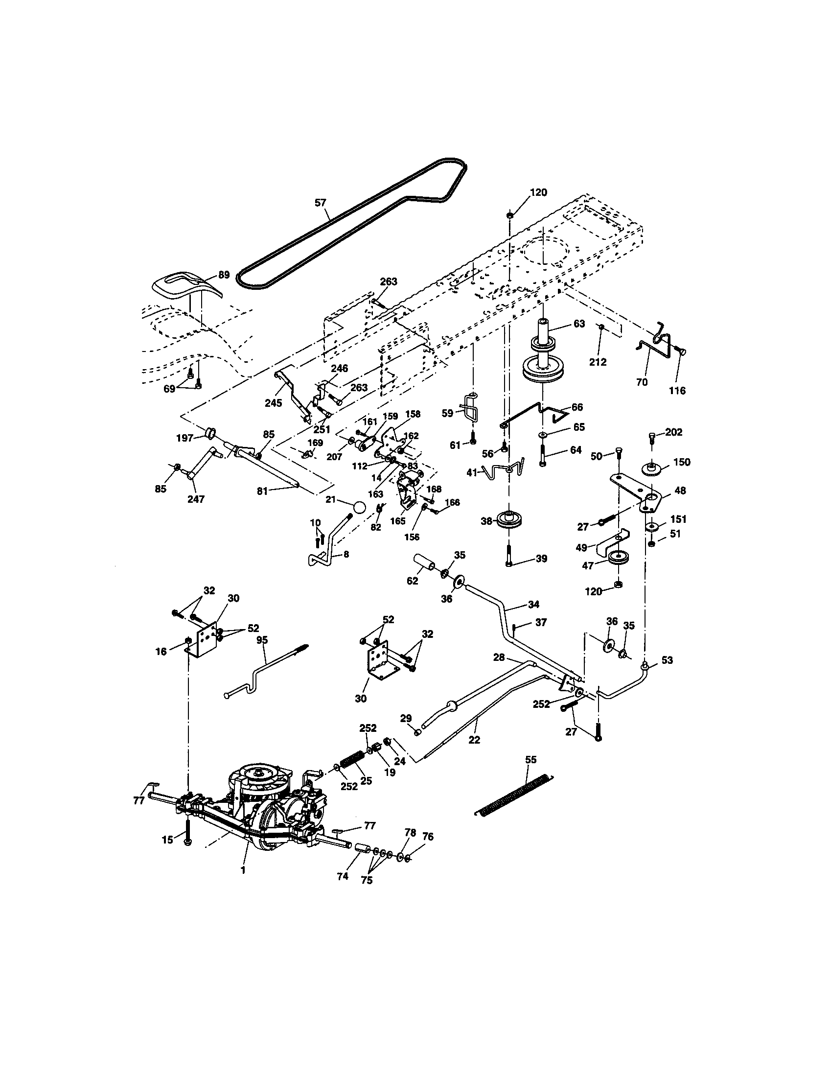 Craftsman 917275380 ground drive diagram