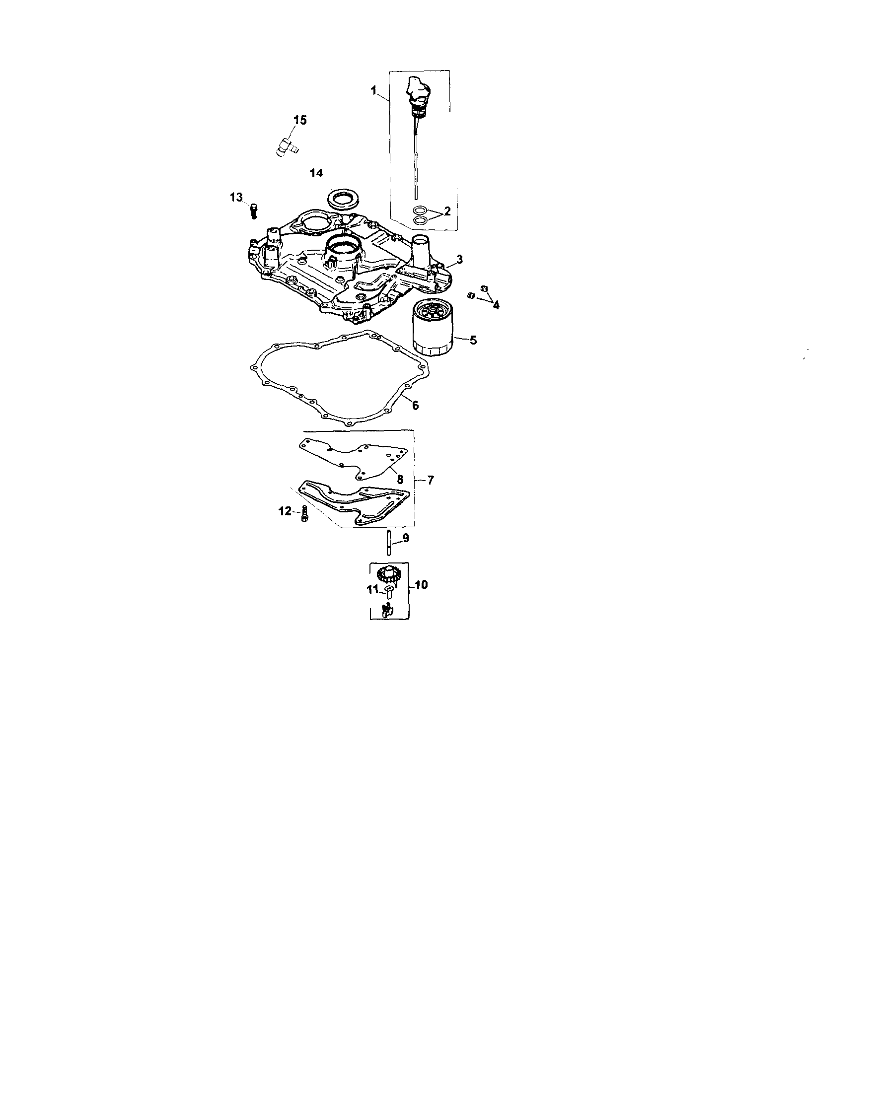 Craftsman 917274650 oil pan/lubrication diagram