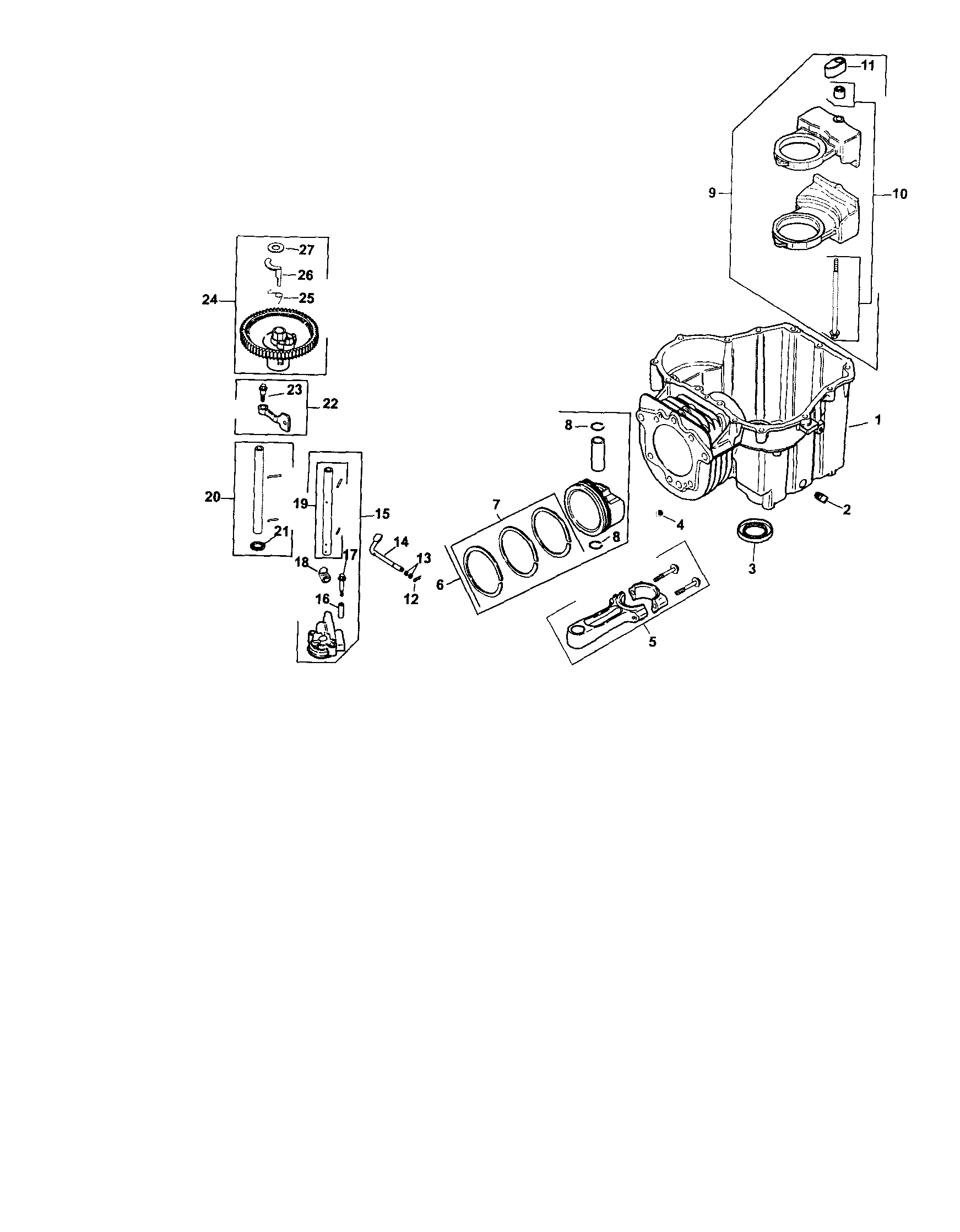 Craftsman 917274650 crankcase diagram