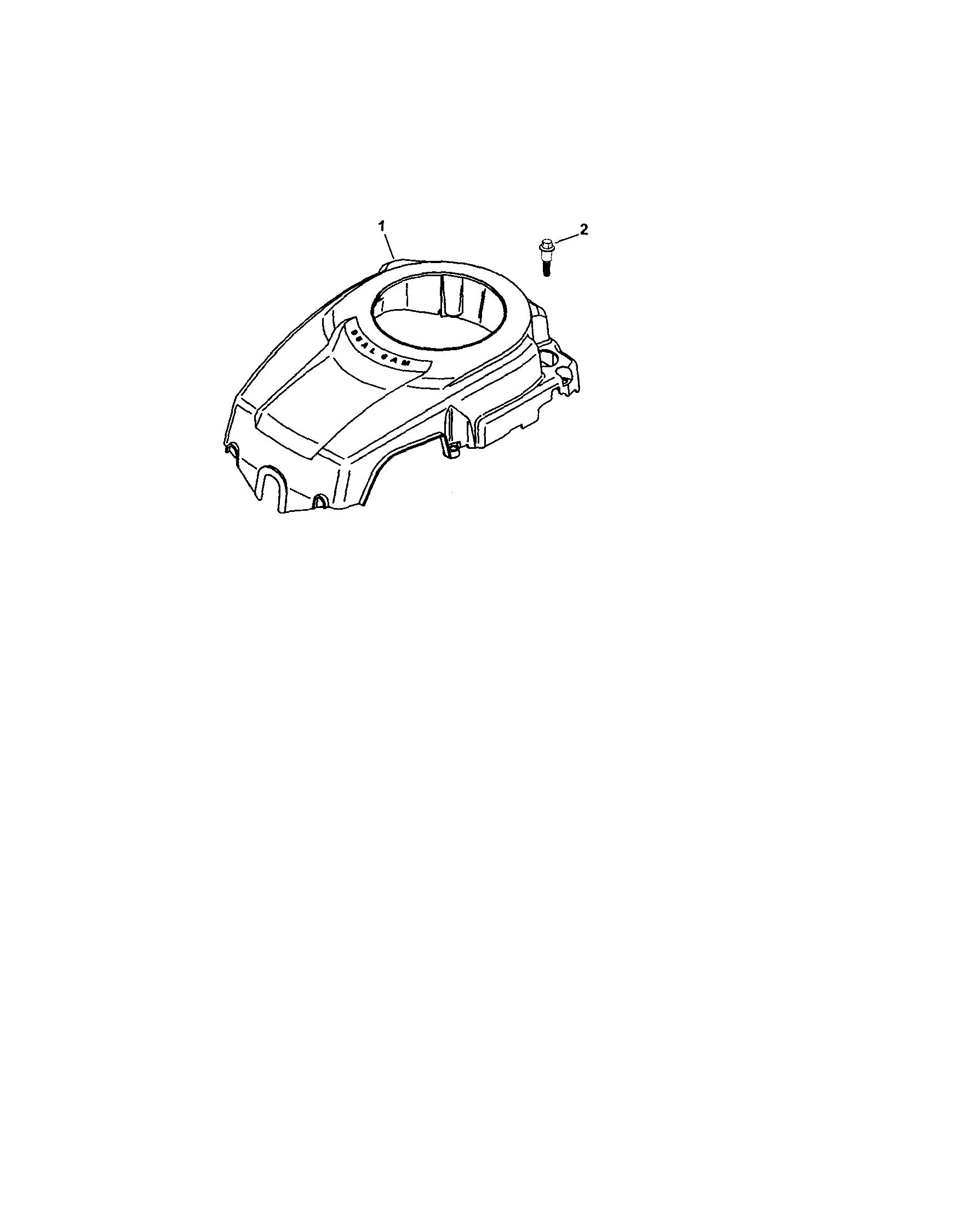 Craftsman 917274650 blower housing/baffles diagram