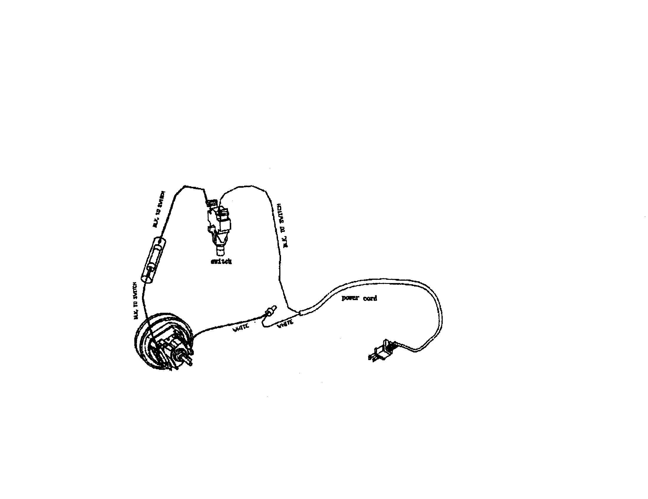 Dirt Devil 088105 motor/wiring schematic diagram