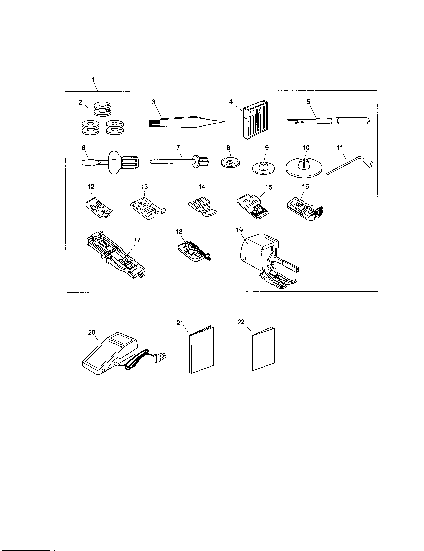 Kenmore 38516231301 accessory set diagram