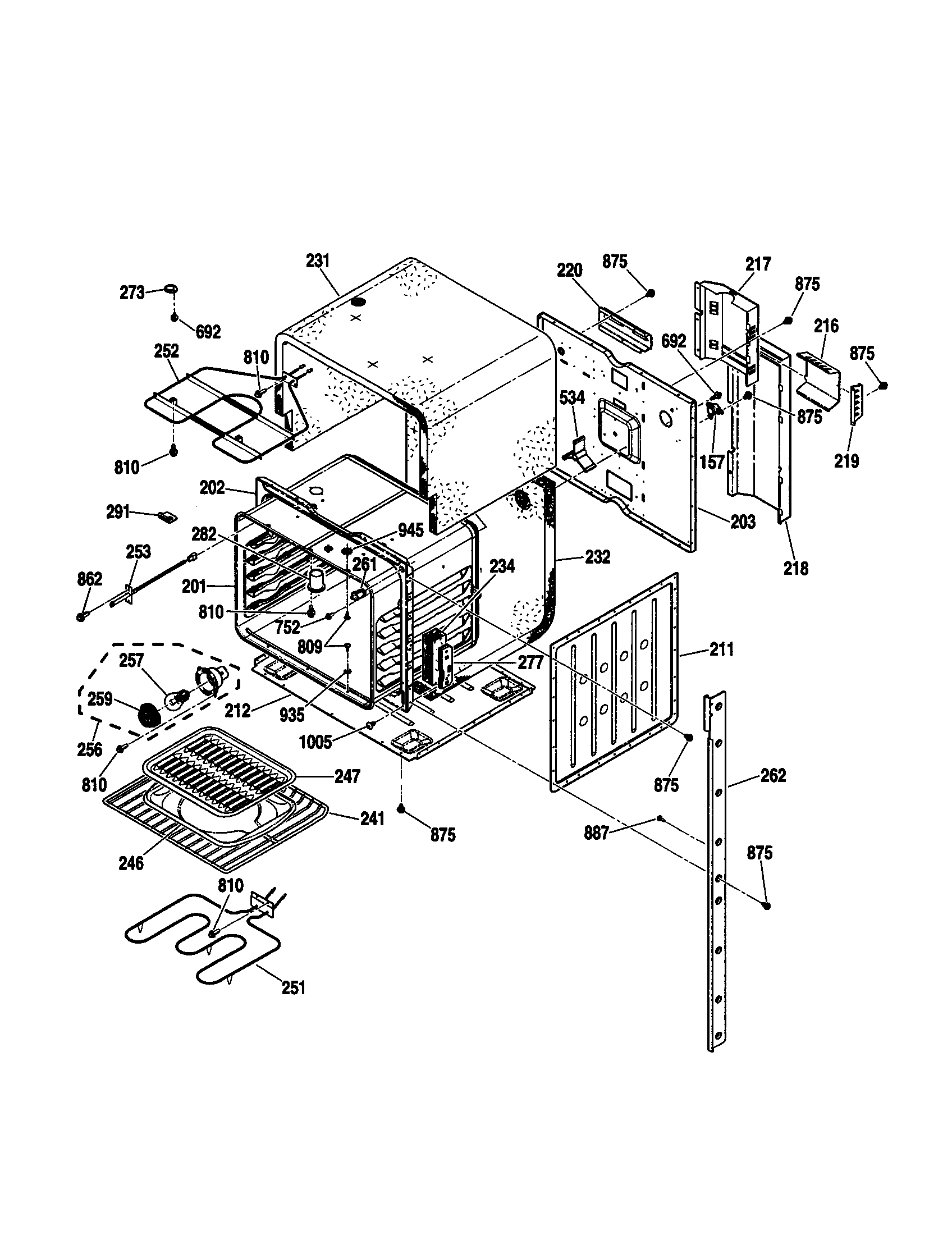 Kenmore 91147629100 upper body section diagram