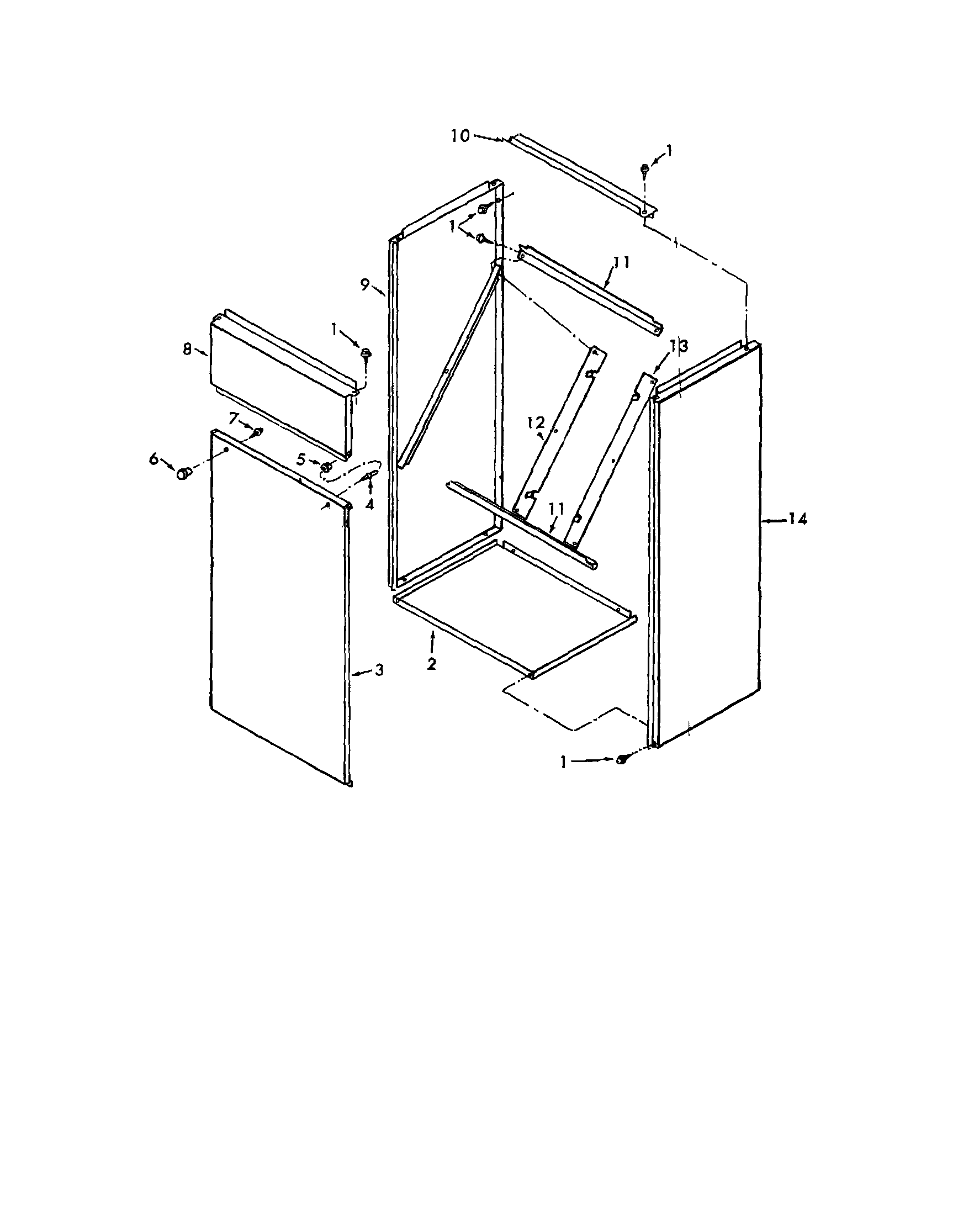 ICP HUGE125BH02 base/door/panel diagram