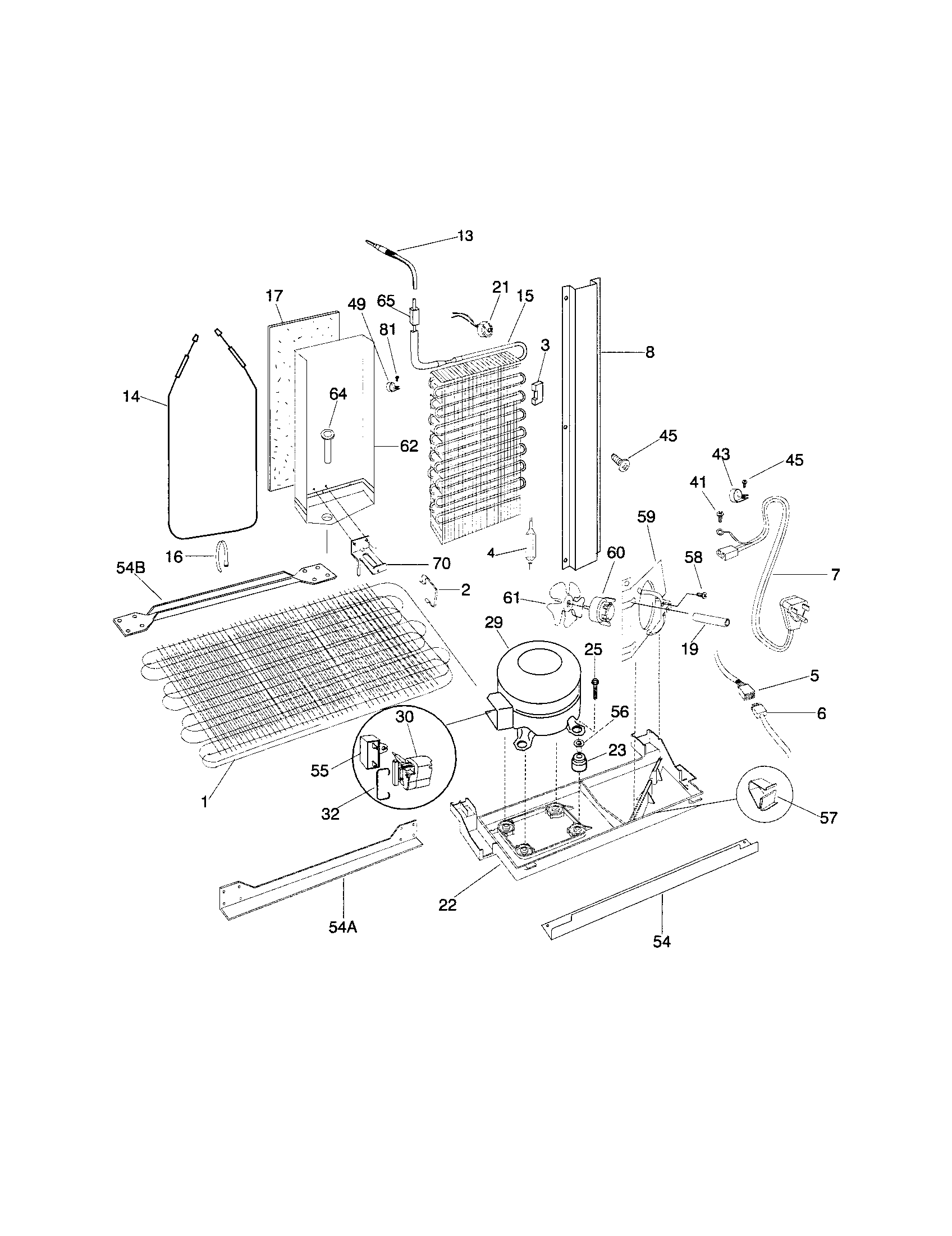 Frigidaire FRS20ZRGB4 system diagram