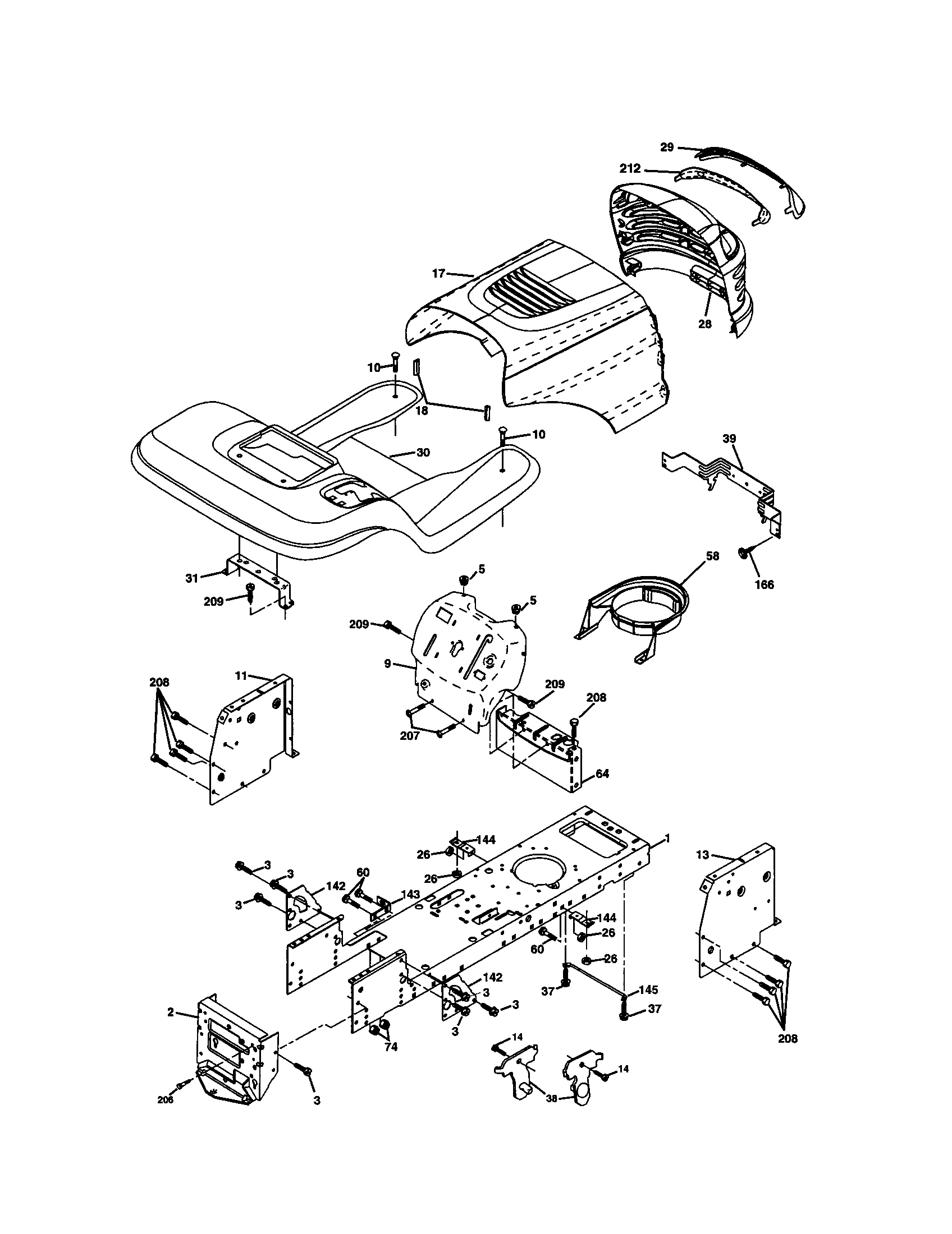 Craftsman 917277442 chassis and enclosures diagram