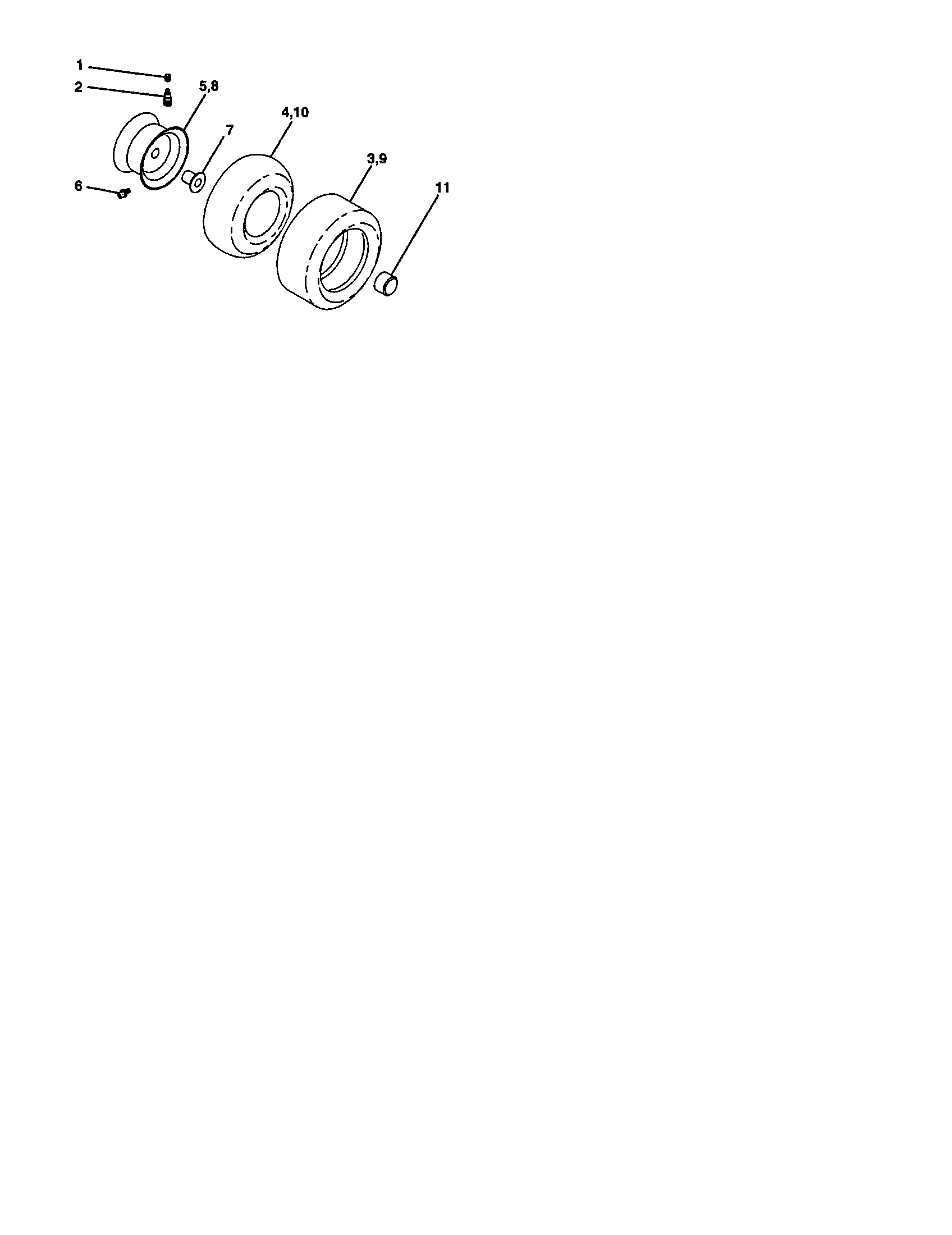 Craftsman 917277442 wheels and tires diagram