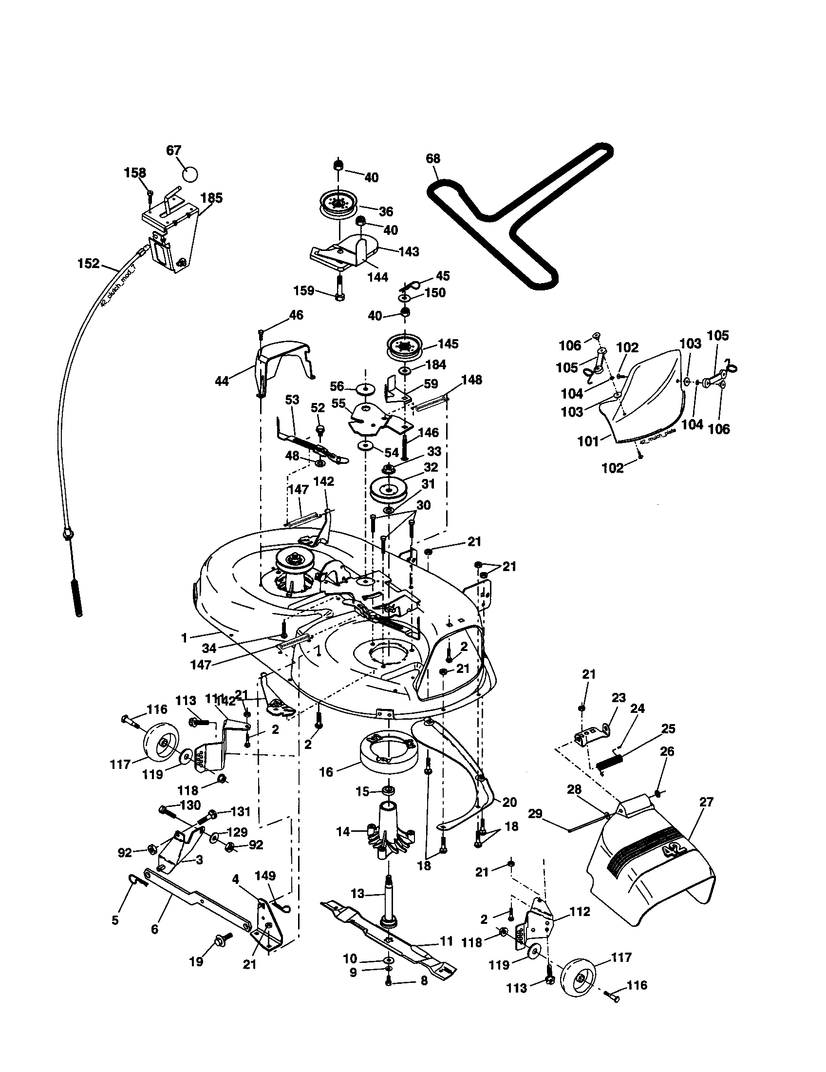 Craftsman 917277442 mower diagram