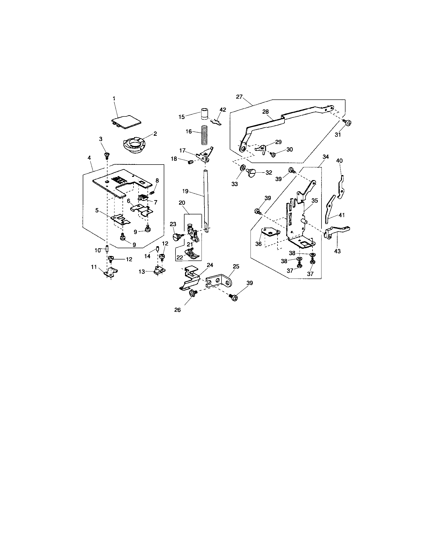 Kenmore 38519233400 hook cover plate / zz rod diagram