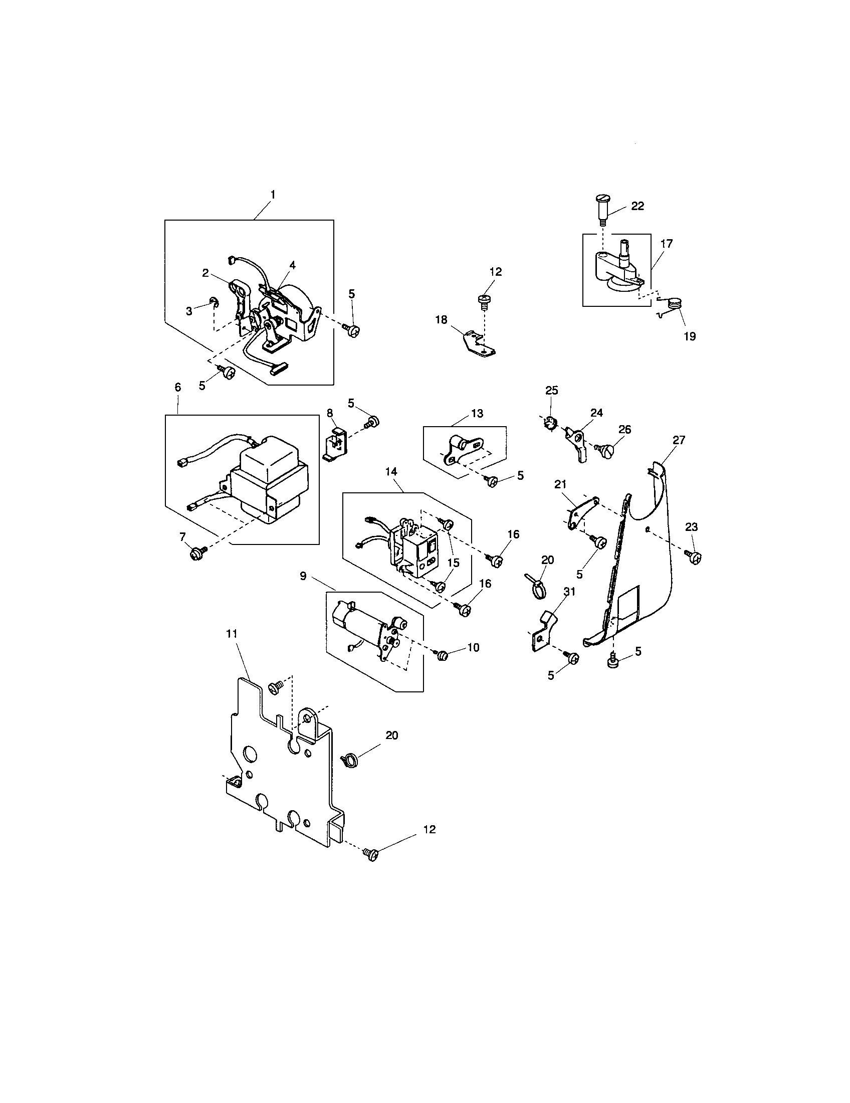 Kenmore 38519233400 stepping motor (zz) unit diagram
