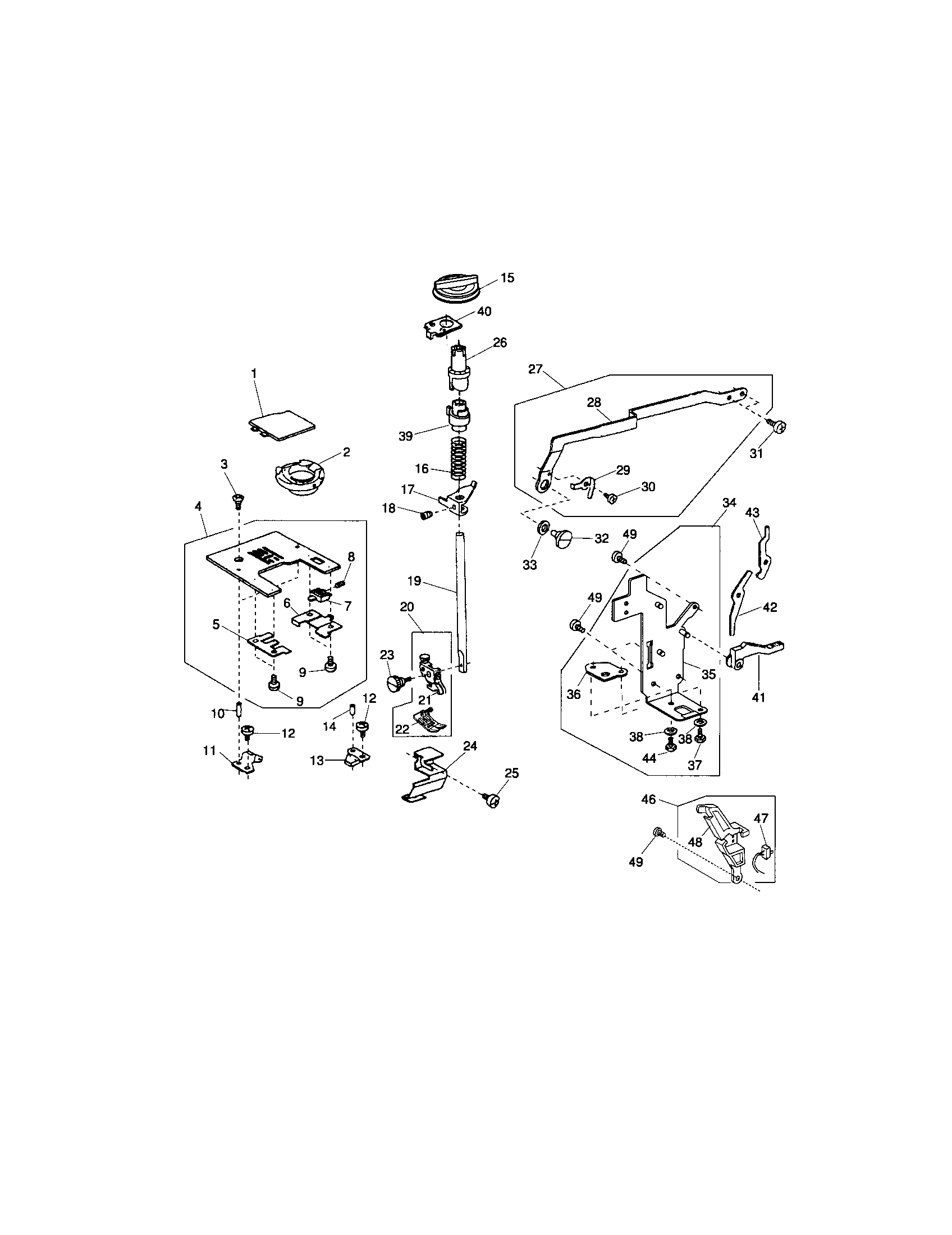 Kenmore 38519606400 slide plate set / zz rod diagram