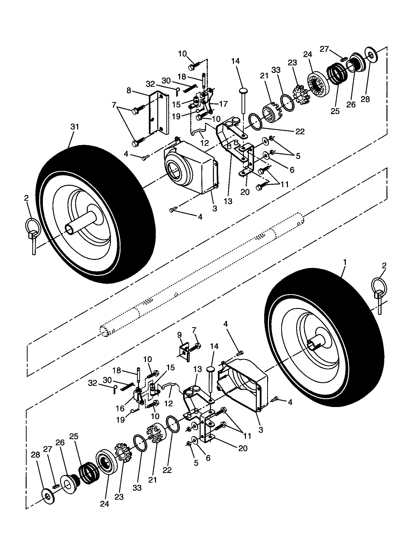 Craftsman 917880020 wheels diagram