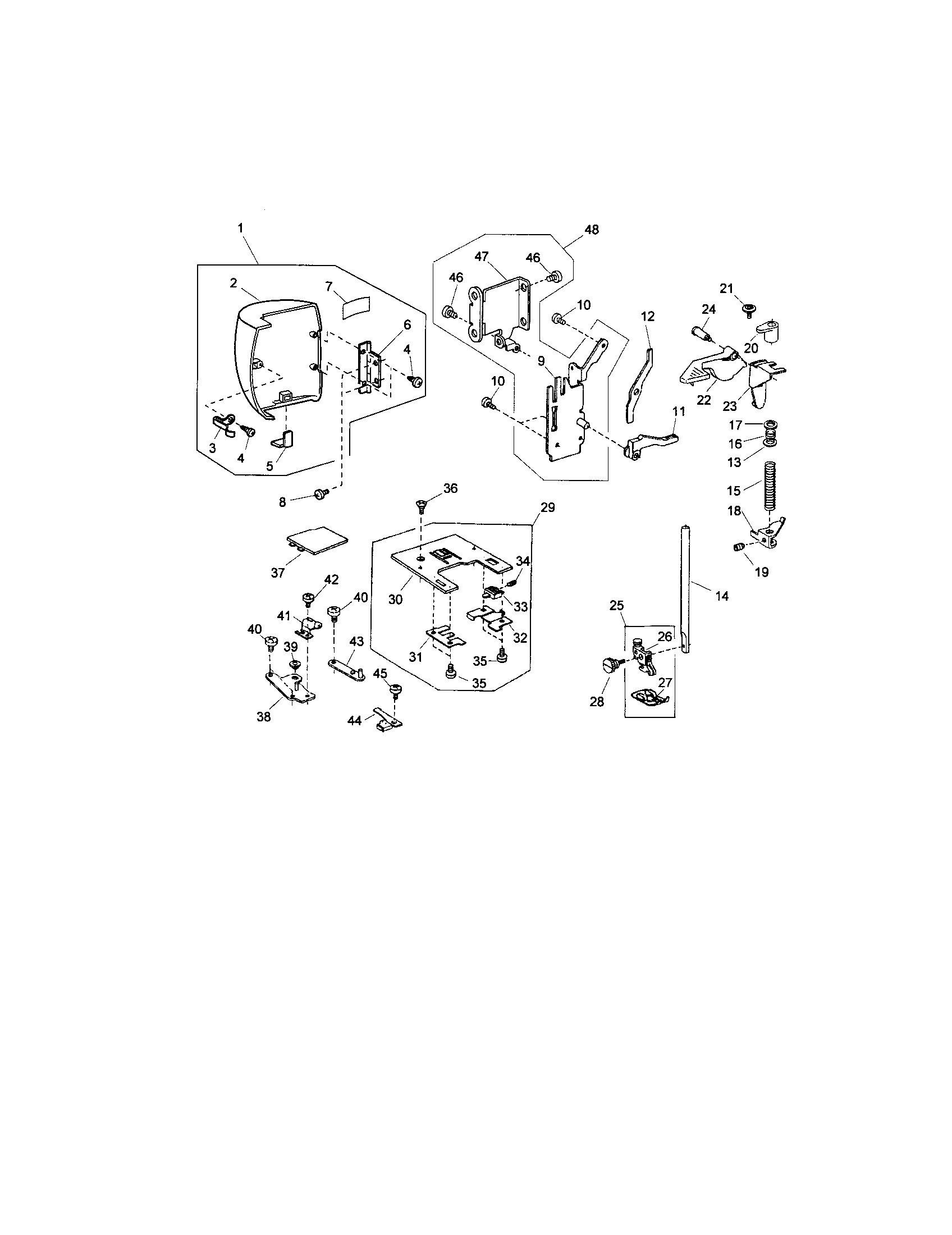 Kenmore 38516231400 face cover unit/pressure bar diagram