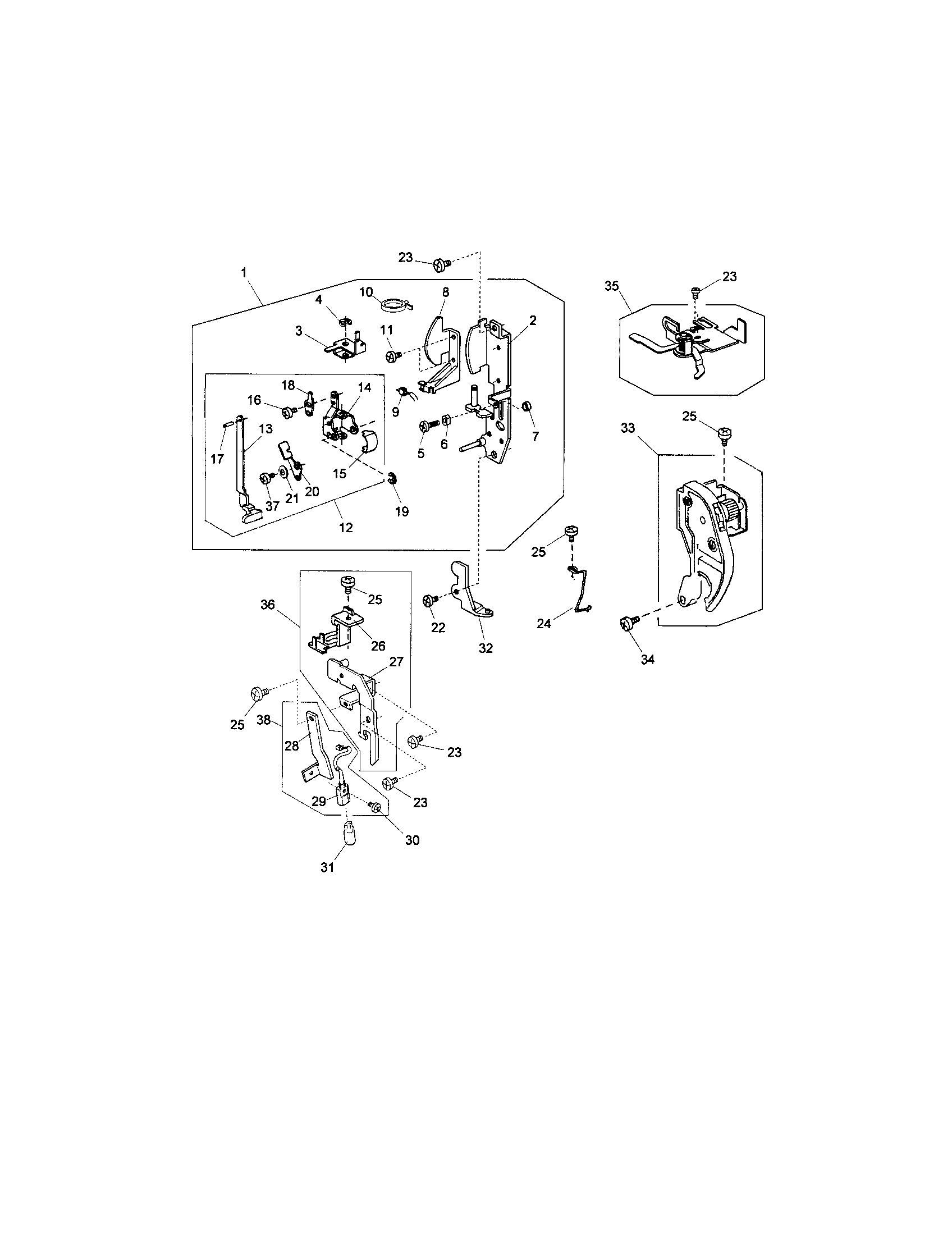 Kenmore 38516231400 front base plate unit diagram