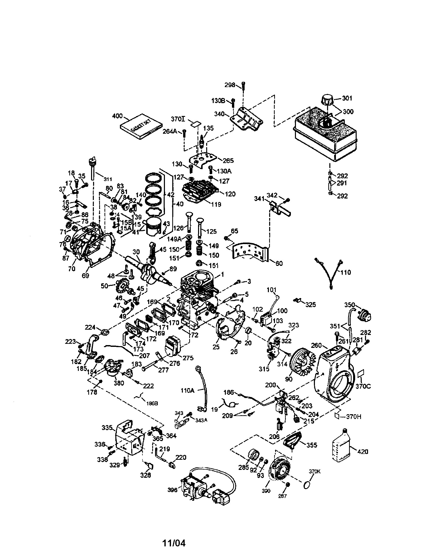 MTD 31AE5HTG799 tecumseh 9hp engine diagram