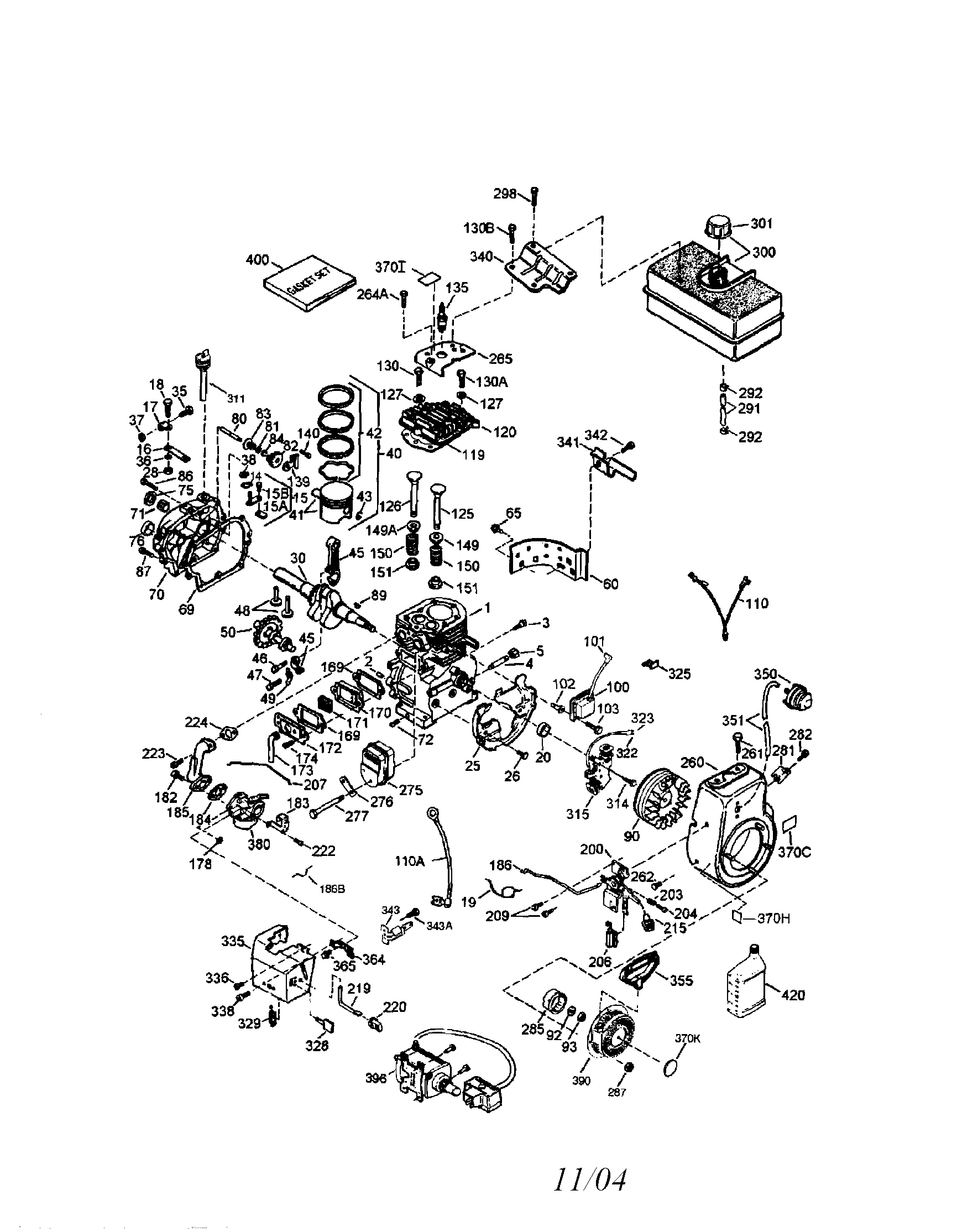 MTD 31AE7H8G799 tecumseh engine diagram
