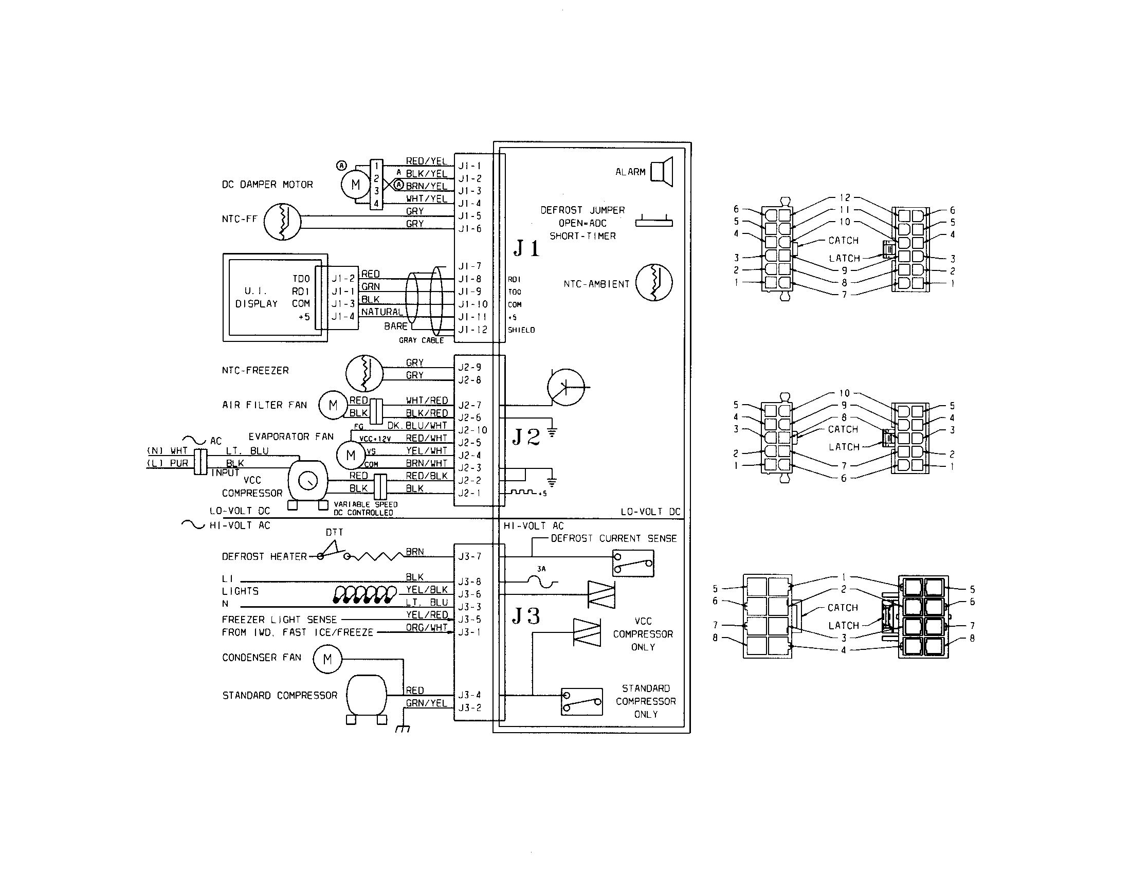 Frigidaire FLSC238DB1 wiring schematic diagram