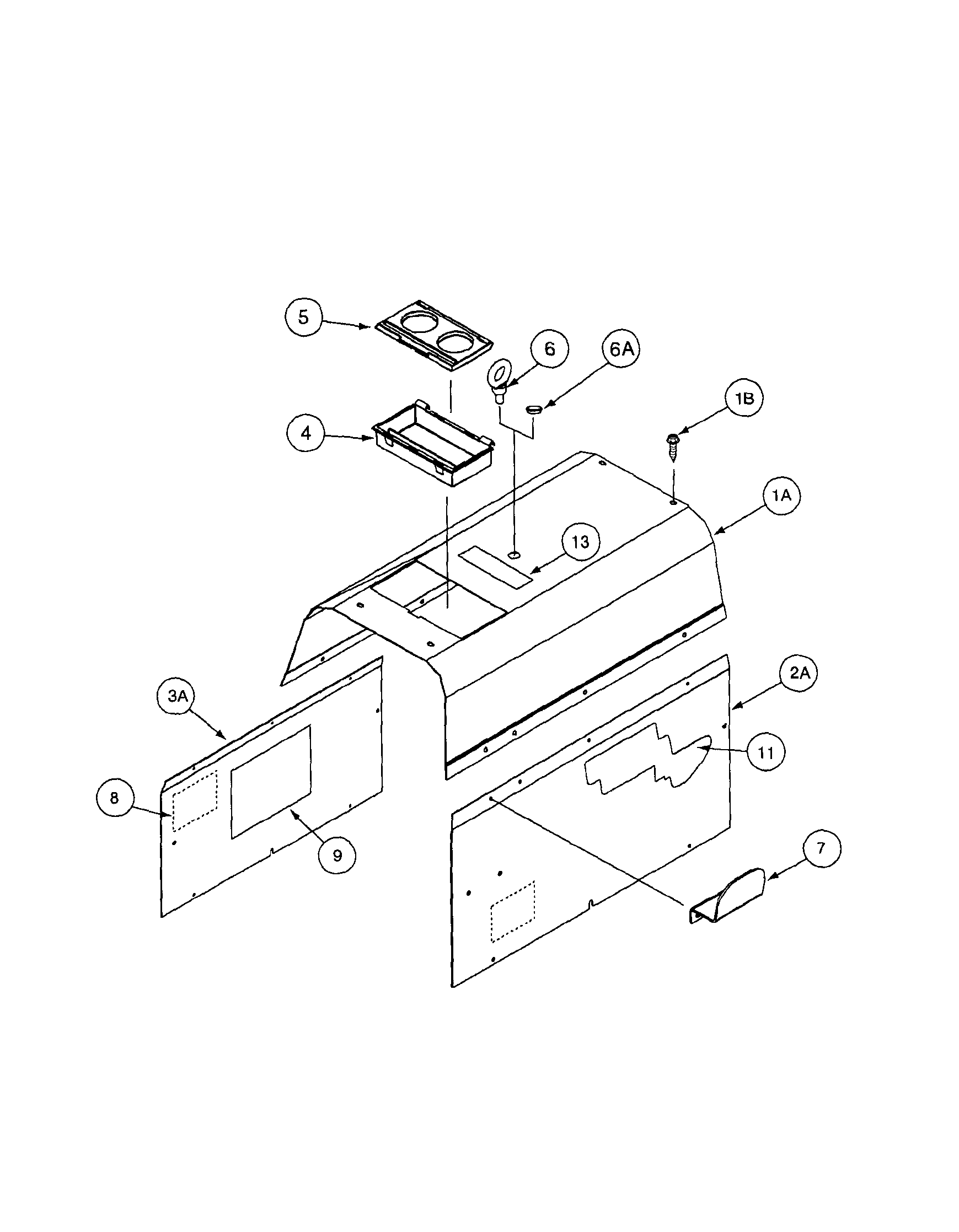 Lincoln PRECISION TIG 185 (11105 TO 11109) cover assembly diagram