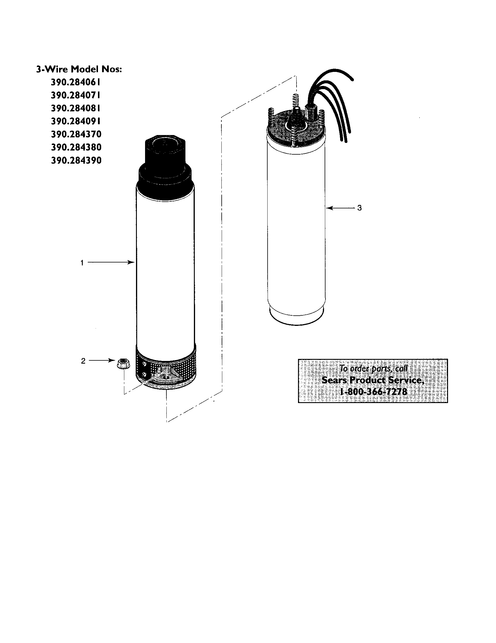 Craftsman 390284121 liquid end assembly/motor diagram