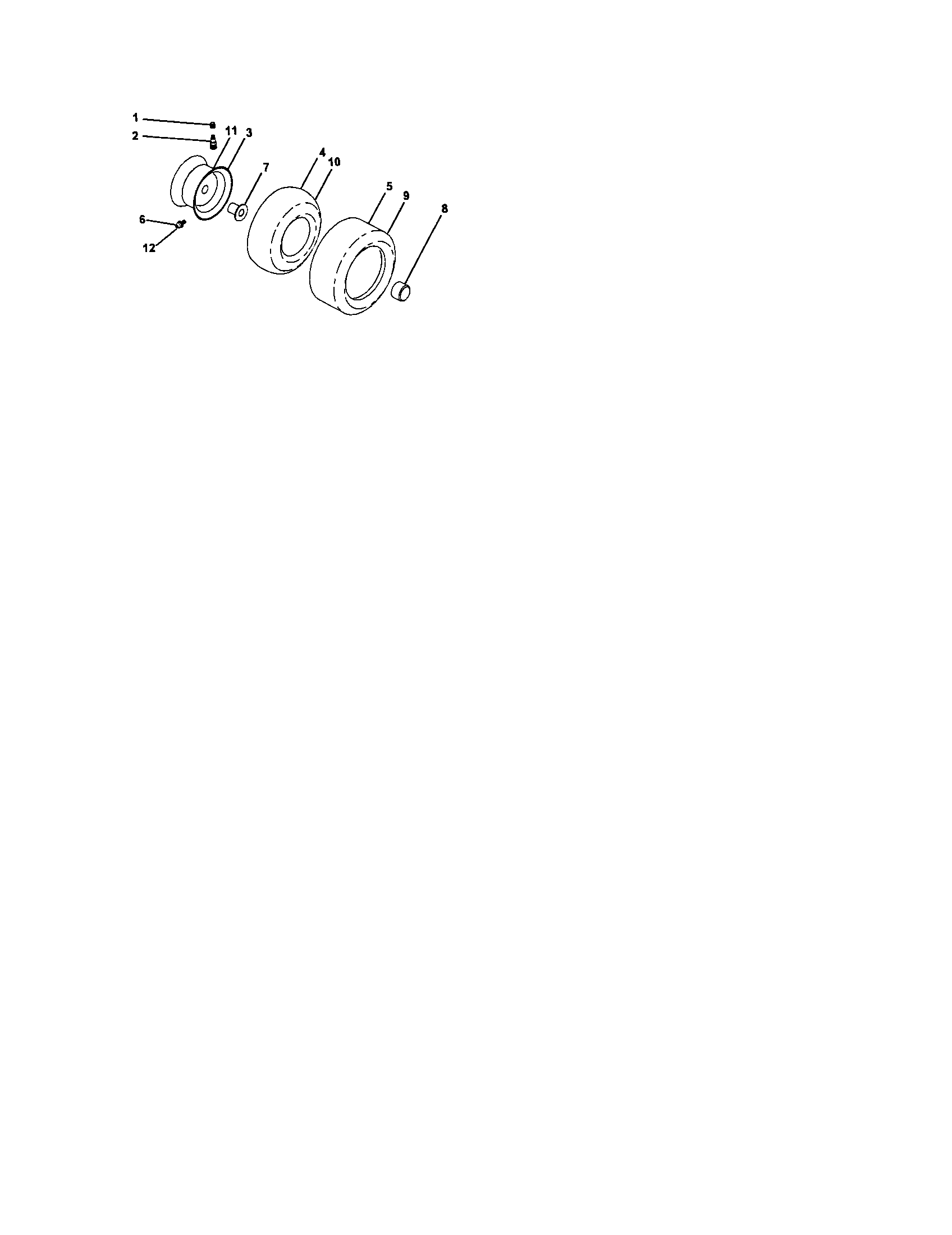 Craftsman 917276320 wheels and tires diagram