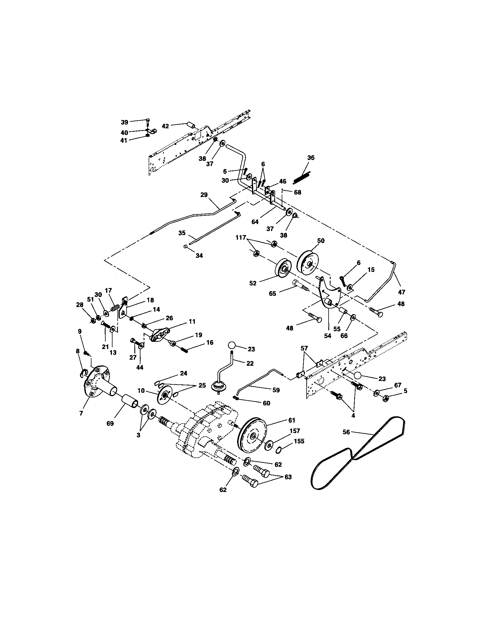 Craftsman 917276310 ground drive diagram