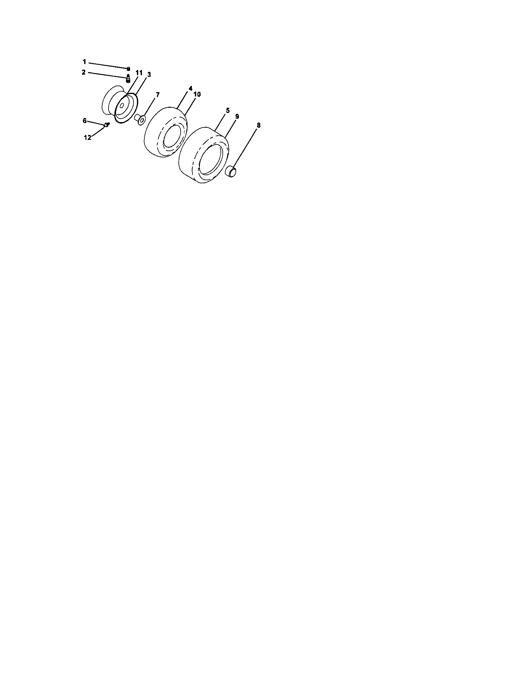 Craftsman 917276310 wheels and tires diagram