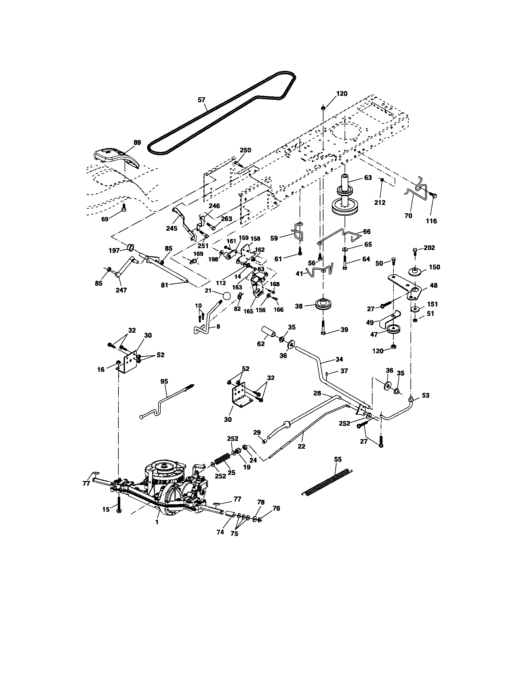 Craftsman 917275820 ground drive diagram