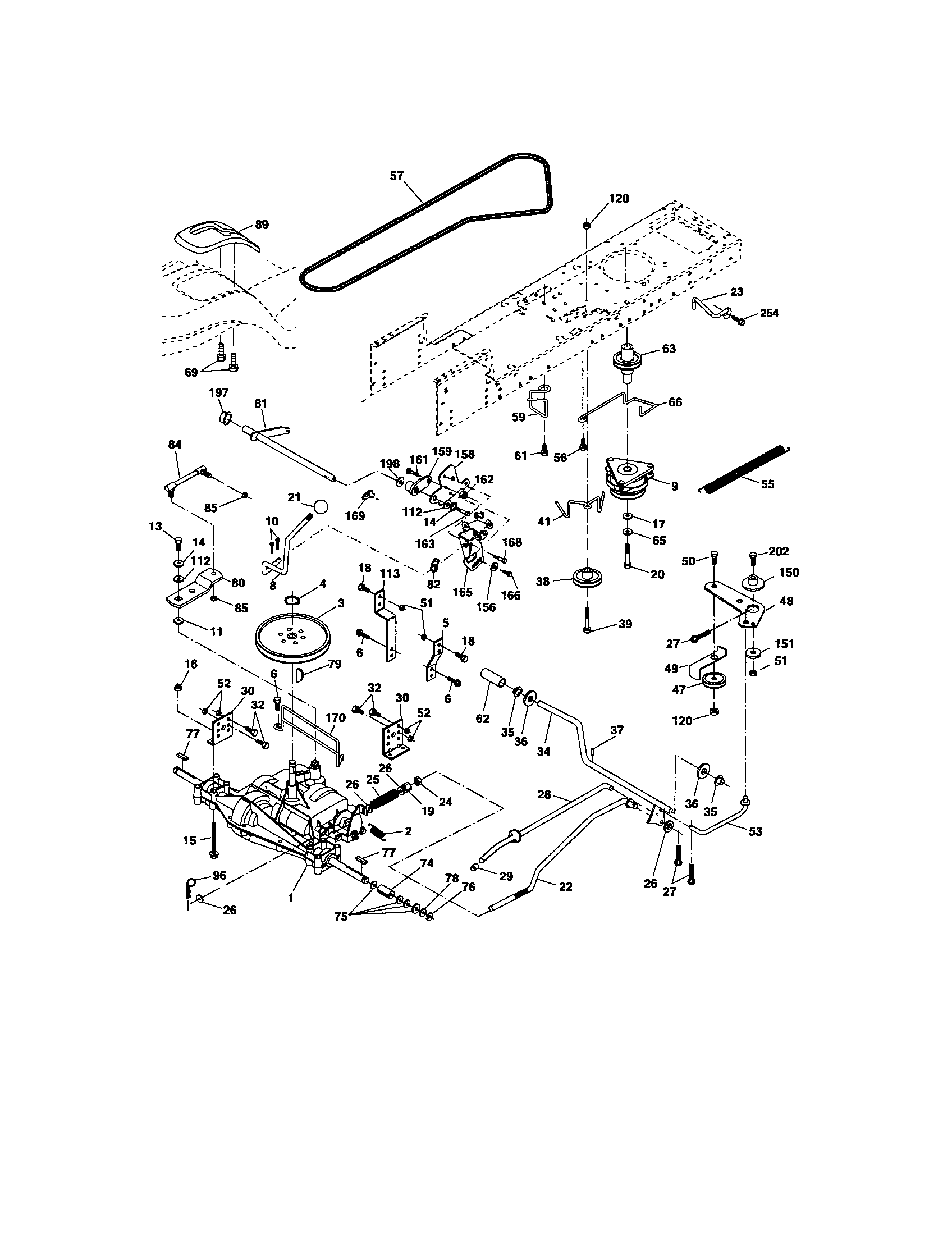 Craftsman 917275670 ground drive diagram