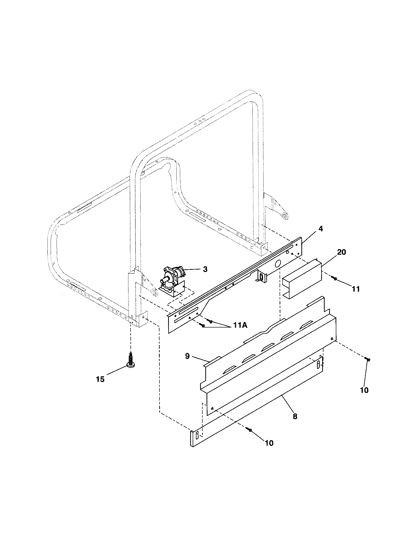 Kenmore 58715169400 frame diagram