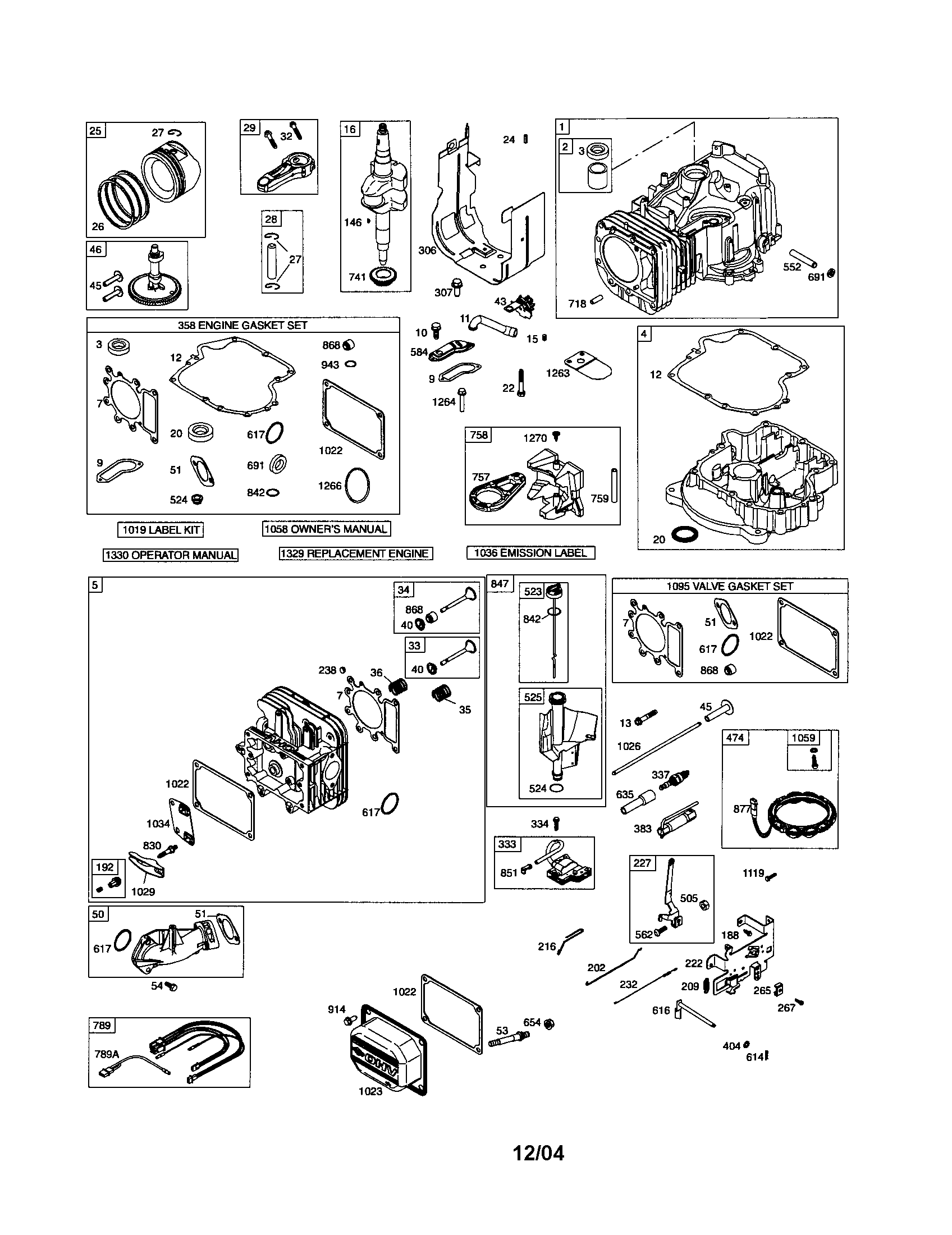 Craftsman 917275352 cylinder/cylinder head/crankshaft diagram
