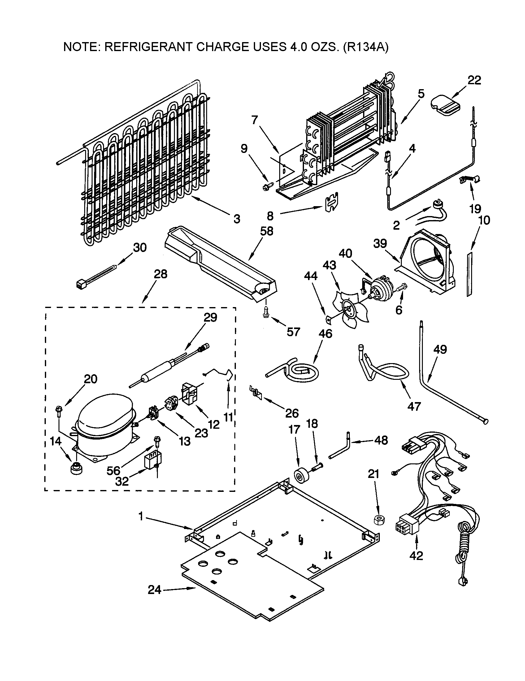 Kenmore 10668205890 unit diagram