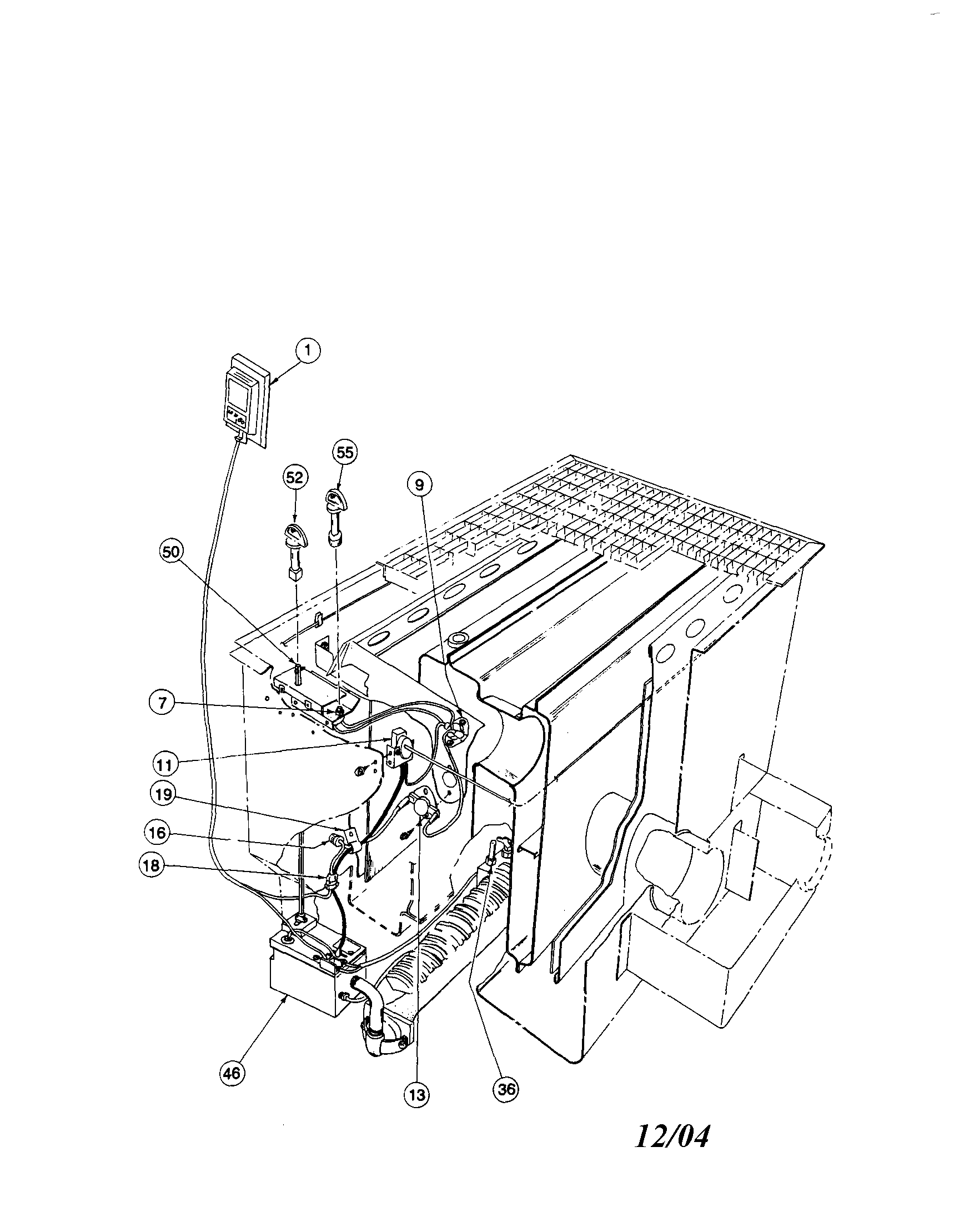 Kenmore 138737701 control system diagram