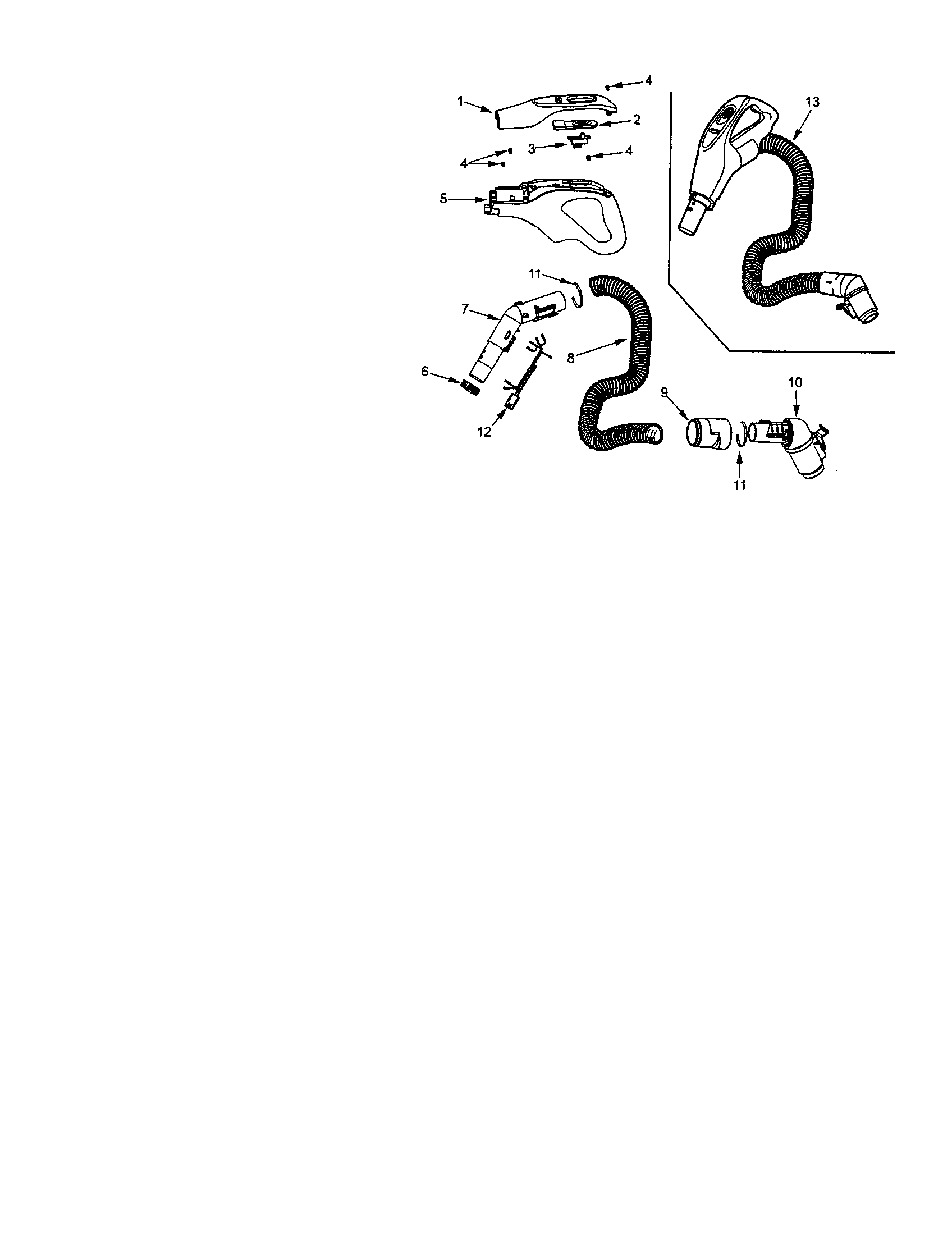 Kenmore 11624614400 hose diagram