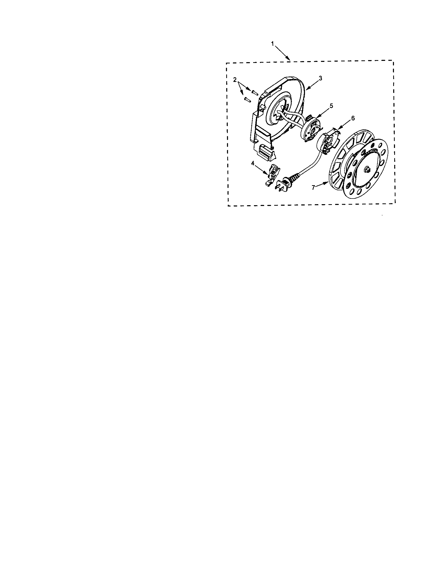 Kenmore 11624614400 cord reel diagram