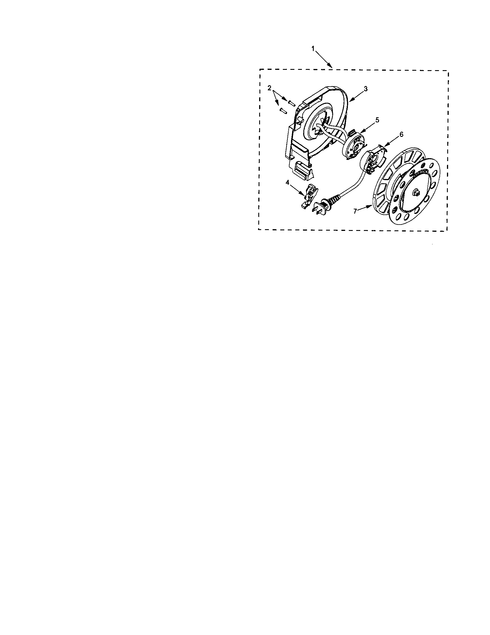 Kenmore 11623912300 cord reel diagram