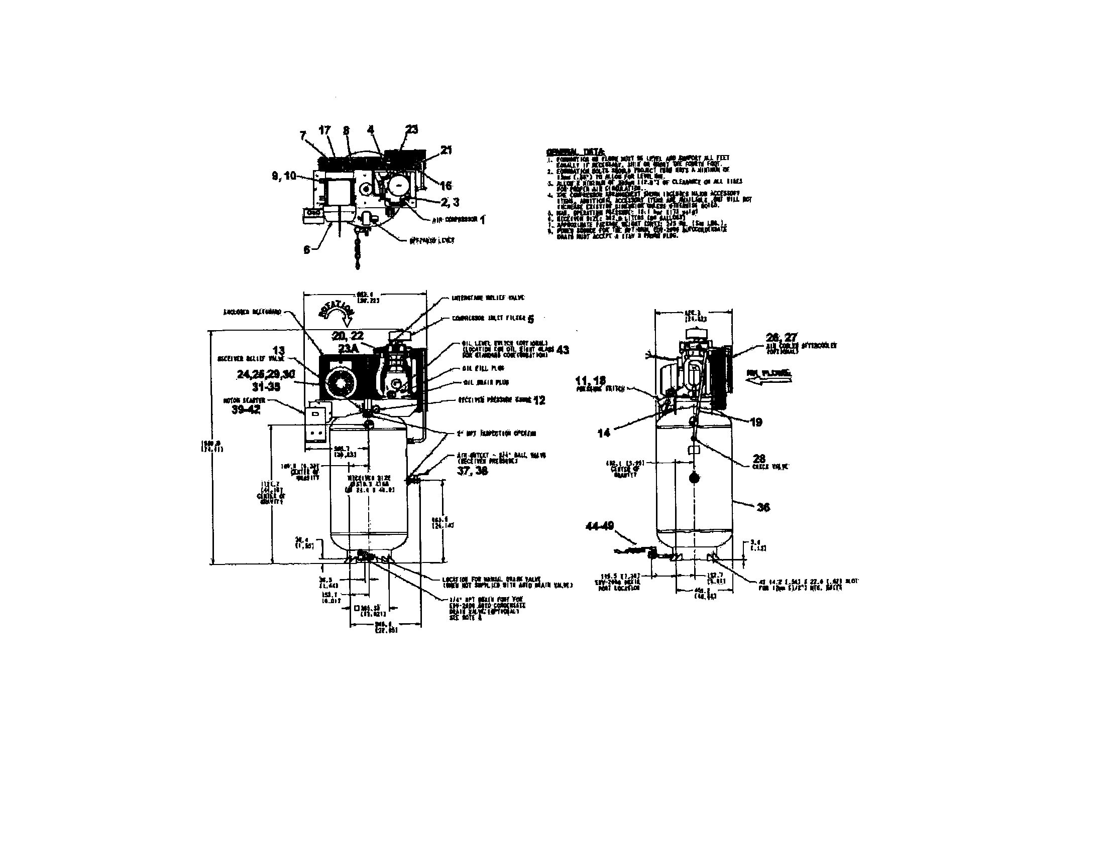 Ingersoll Rand TS7N7.5 pump/motor/tank-air diagram