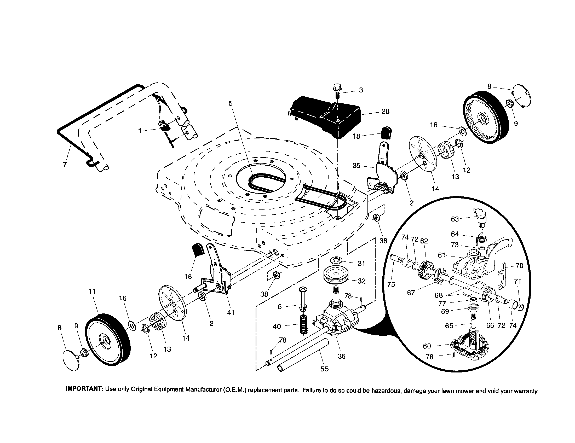 Craftsman 917379241 wheels/tires diagram