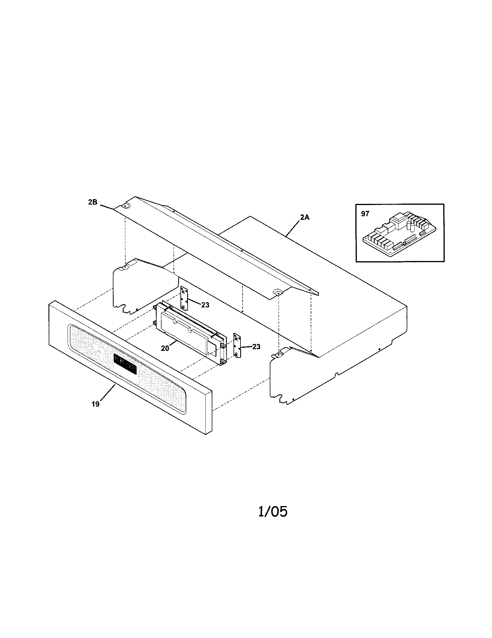 Frigidaire PLEB27T9DCA control panel diagram