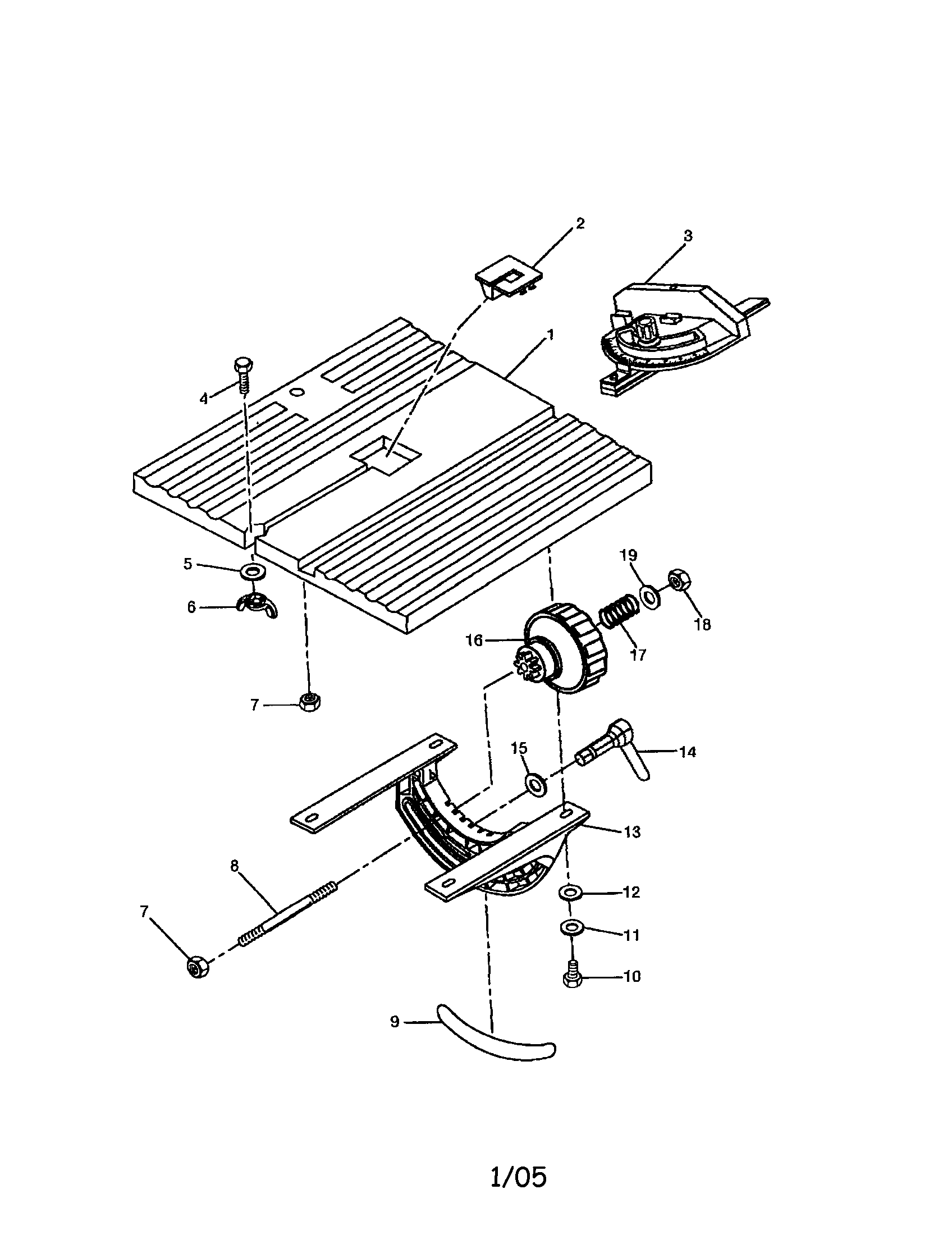 Craftsman 315214770 table/miter gauge diagram