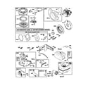 Craftsman 917296010 short block/starter-rewind/fuel tank diagram